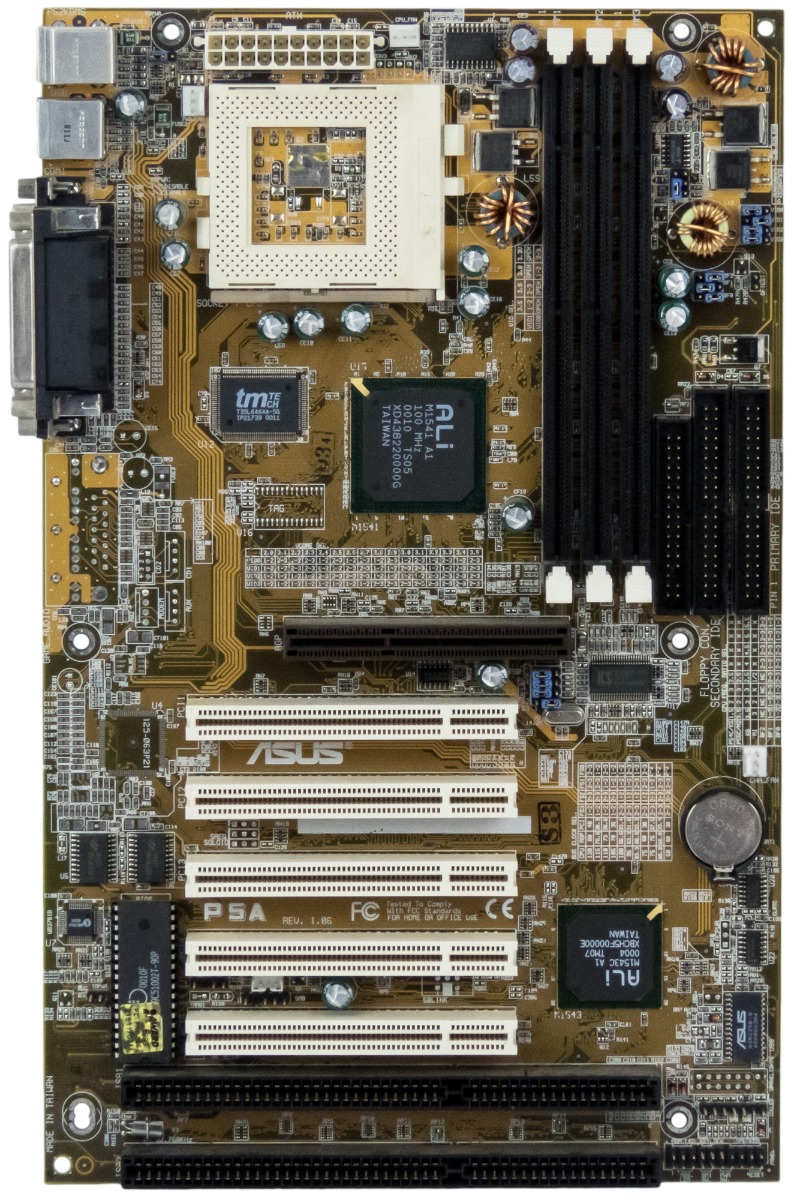 Asus P A Socket Motherboard Edo Sdram Atx Isa Agp Ali Ebay