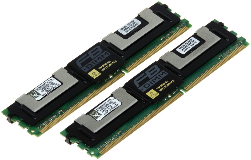 Kingston valueram memory 2gb - fb-dimm 240pin ddr2 667mhz / pc2-5300 - cl5 1.8v volledig gebufferd - ecc - intel memory val (740617115963)
