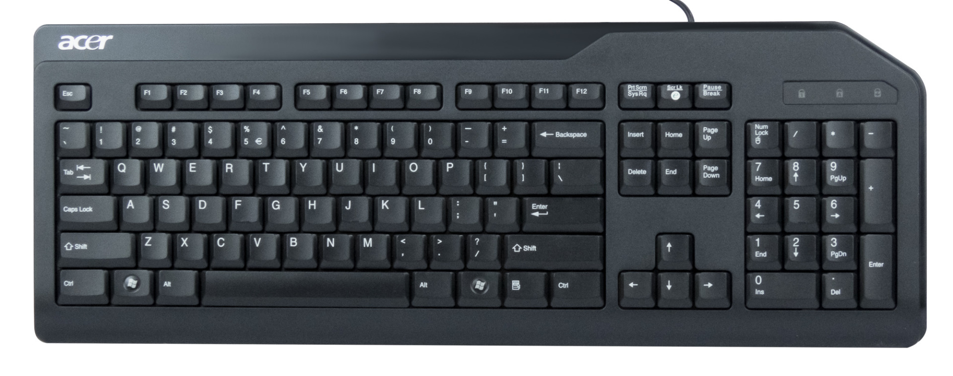 ACER ENGLISH  PS 2 WIRED QWERTY KEYBOARD  KB PS203 099 KB 