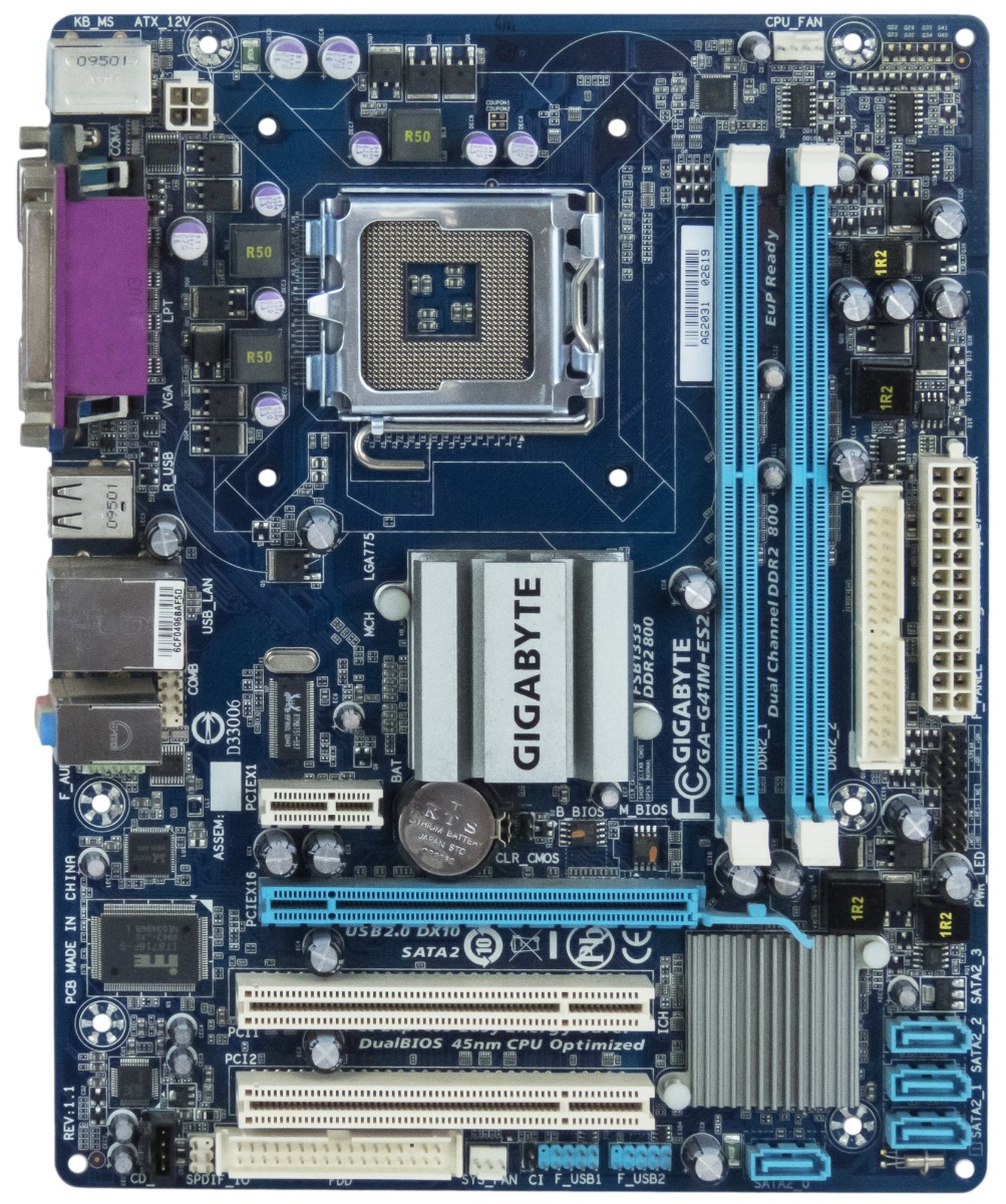 Совместимость gigabyte ga g41m es2l