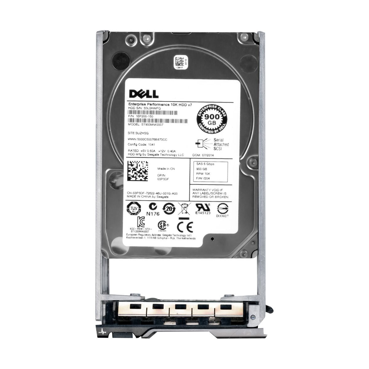 DELL 03P3DF 900GB 10K 64MB SAS-2 2.5'' ST900MM0007