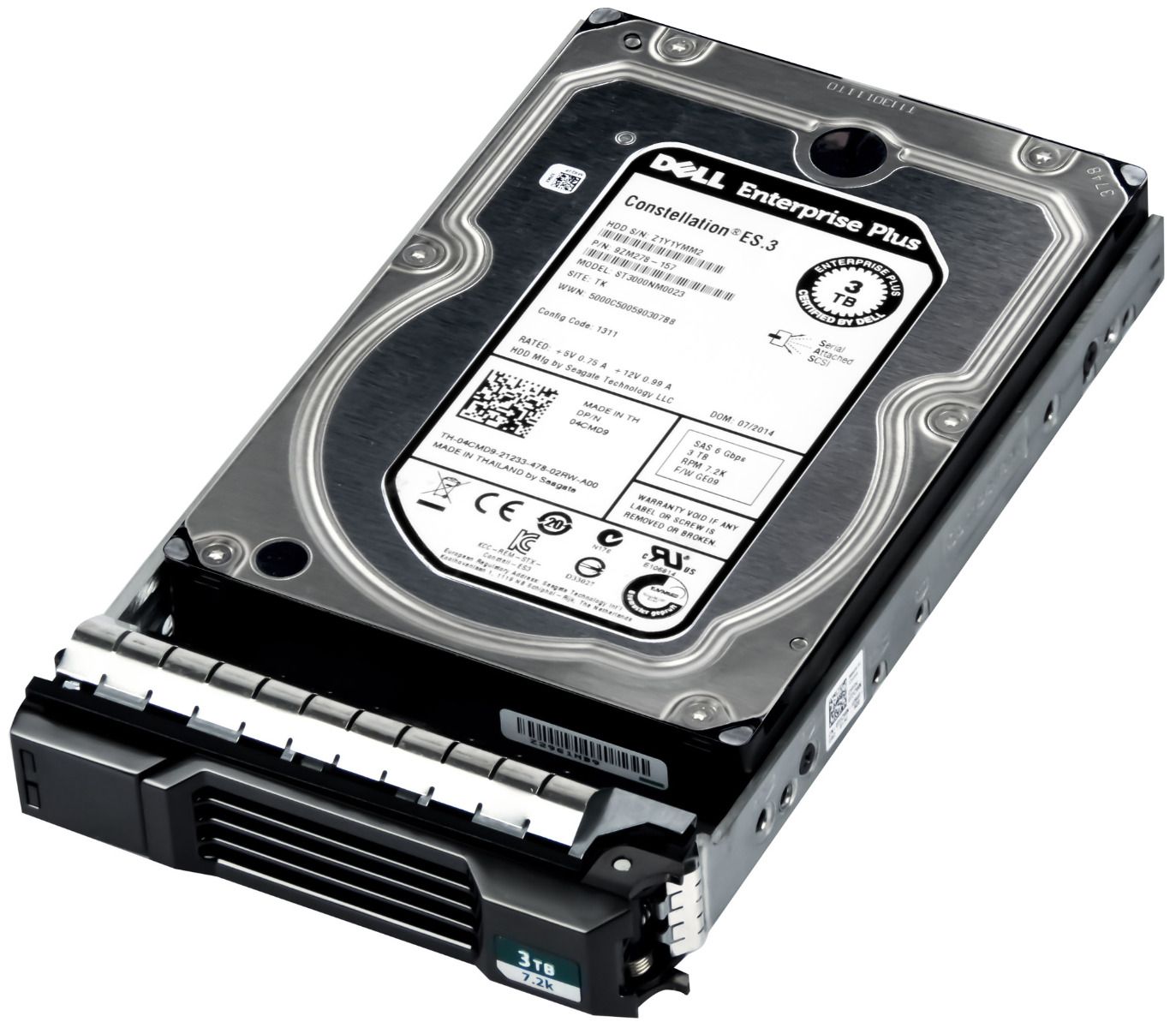 DELL 04CMD9 3TB SAS-2 7.2K 128MB 3.5'' ST3000NM0023