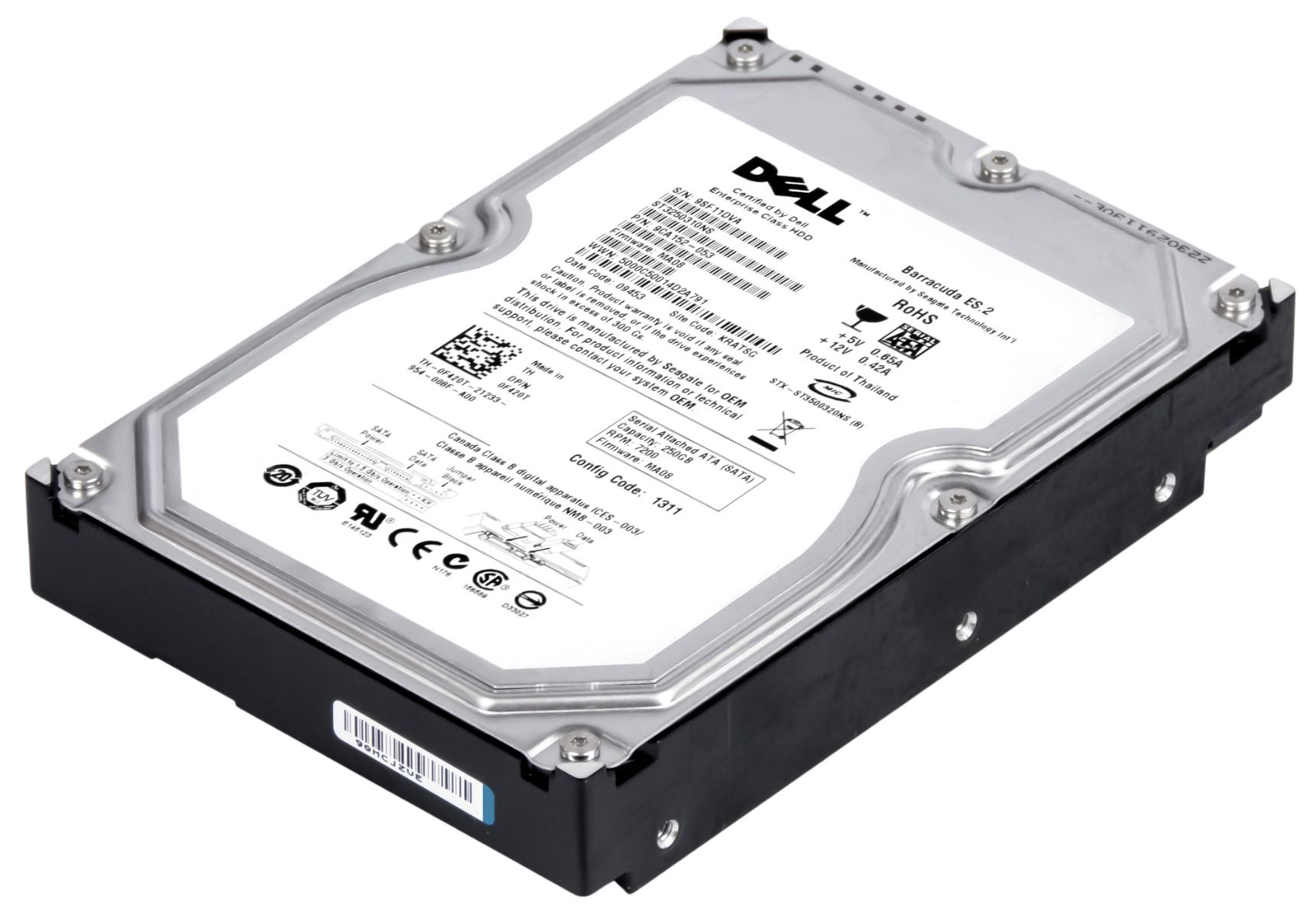 DELL 0F420T 250GB SATA II 7.2K 32MB 3.5'' ST3250310NS