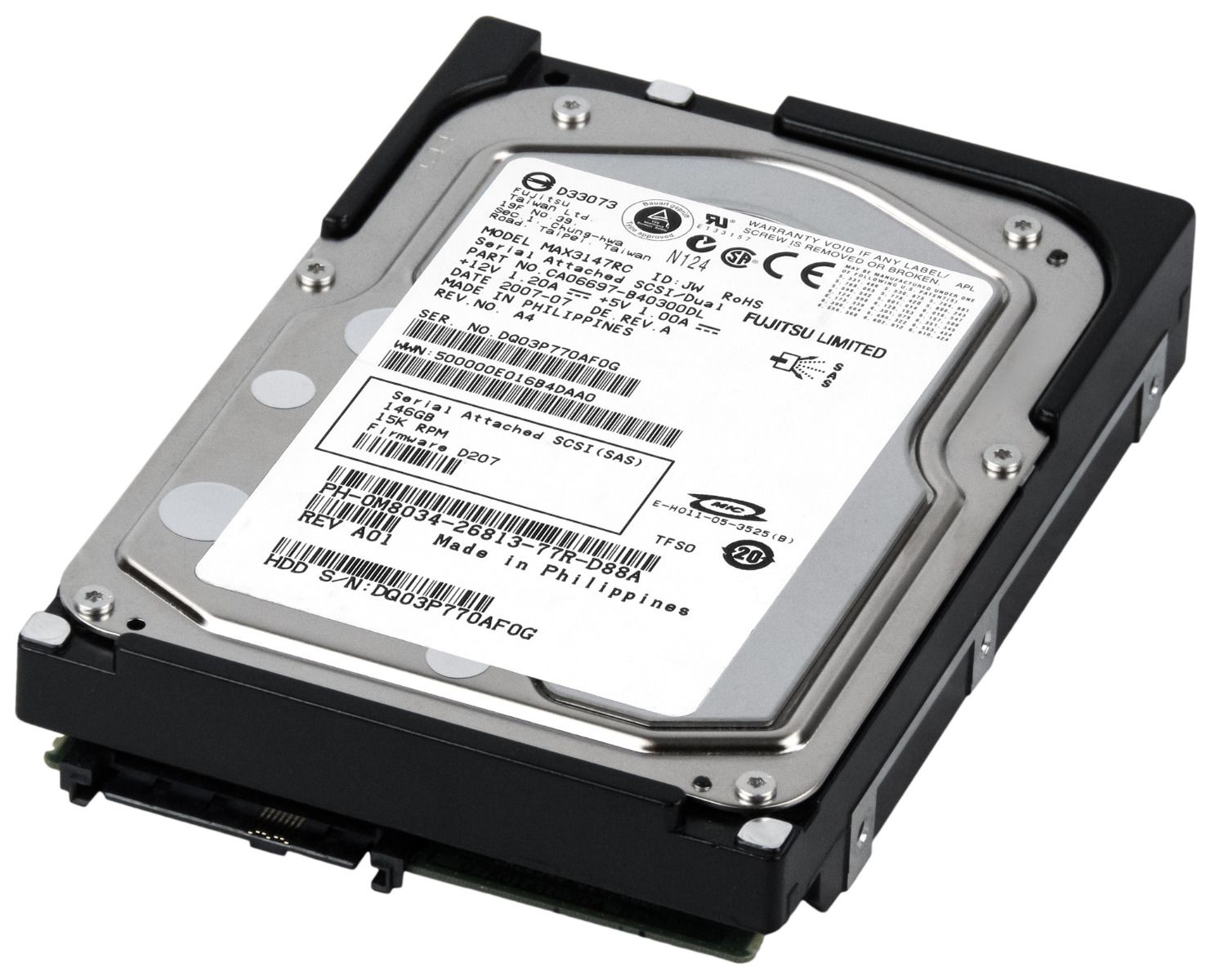 DELL 0M8034 146GB 15K 16MB SAS 3.5'' MAX3147RC