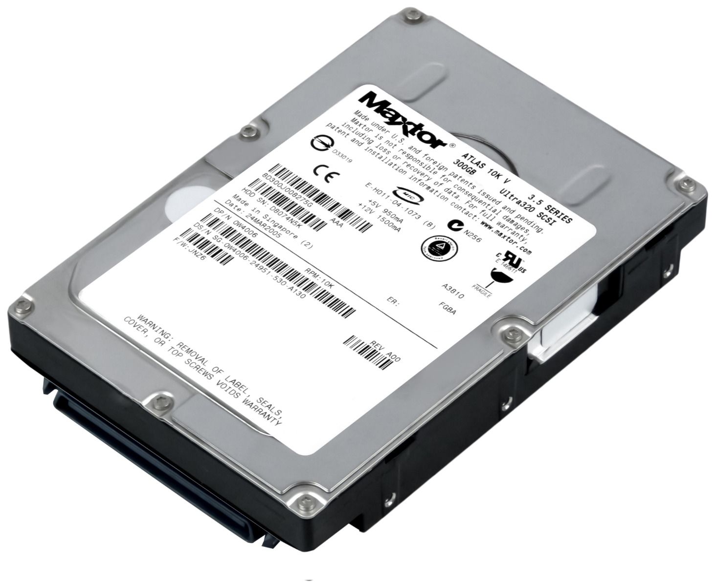 DELL 0W4006 300GB 10K 8MB SCSI U320 3.5'' 8D300J0