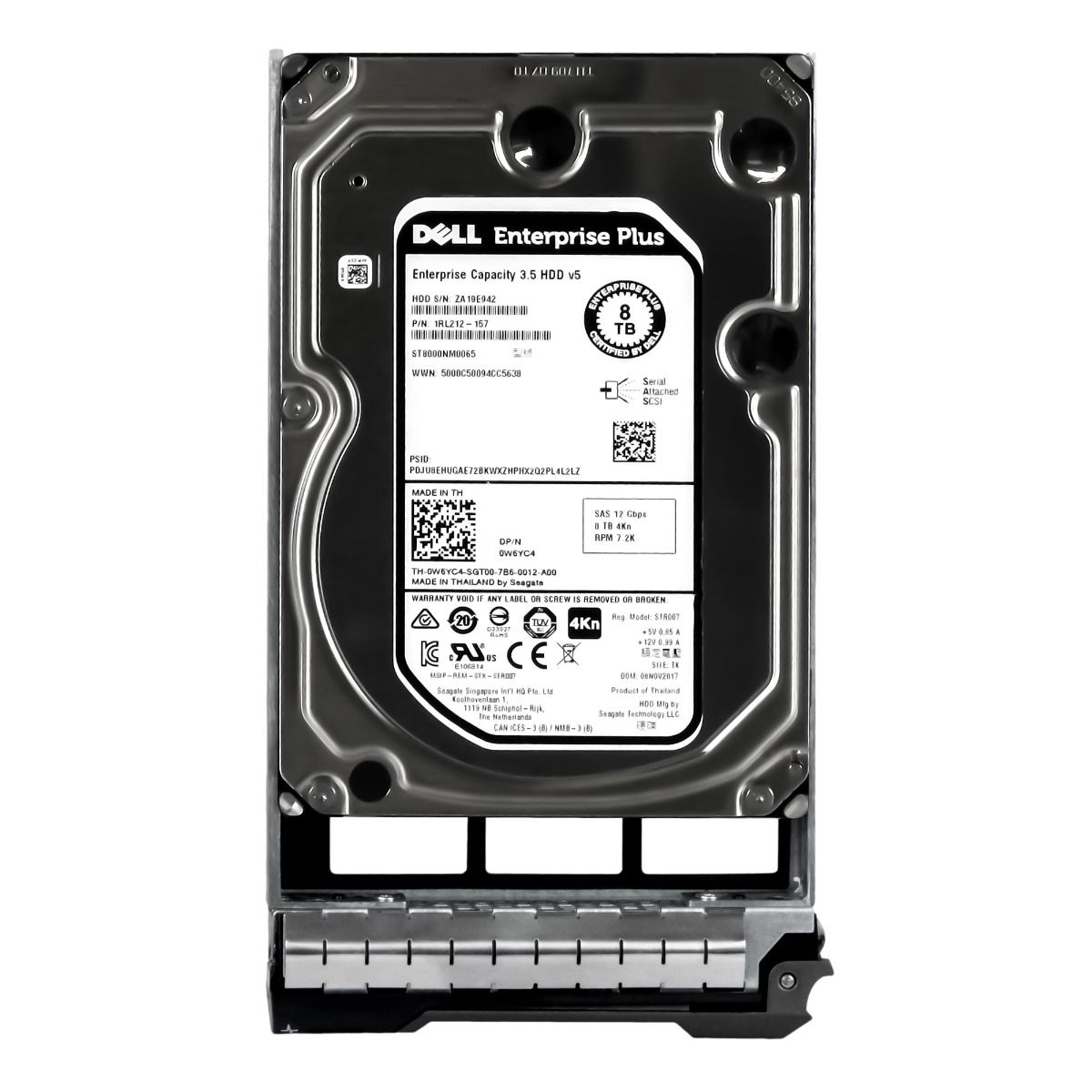 DELL 0W6YC4 8 To 7,2K 128 Mo SAS-3 3,5'' ST8000NM0065
