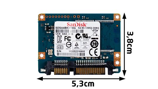 SanDisk SSD P4 8GB MLC Sata II Half Slim SDSA4BH-008G