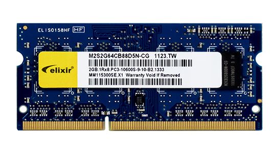 ELISIR 2GB DDR3 1333MHz SODIMM M2S2G64CB88D5N-CG