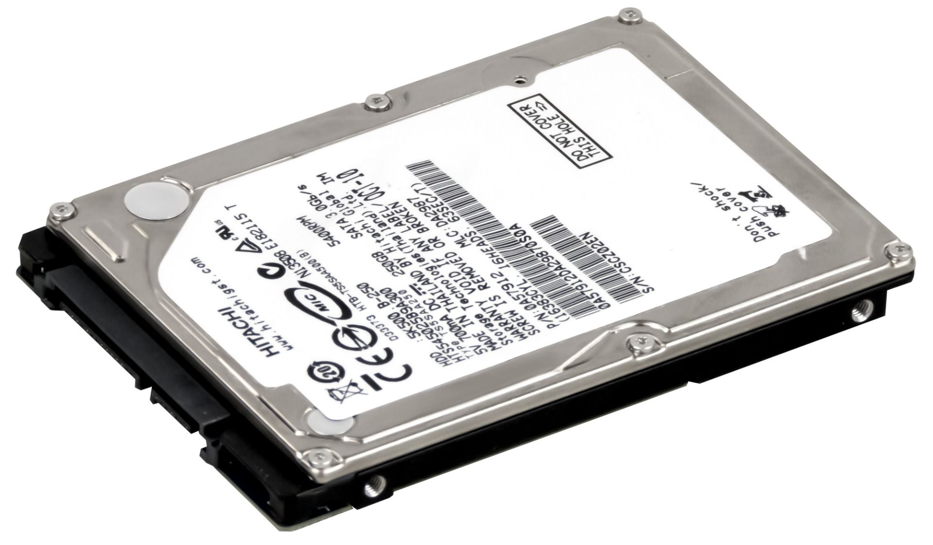 HITACHI TRAVELSTAR 5K500.B 250GB 5.4k SATA II 2.5'' HTS545025B9A300