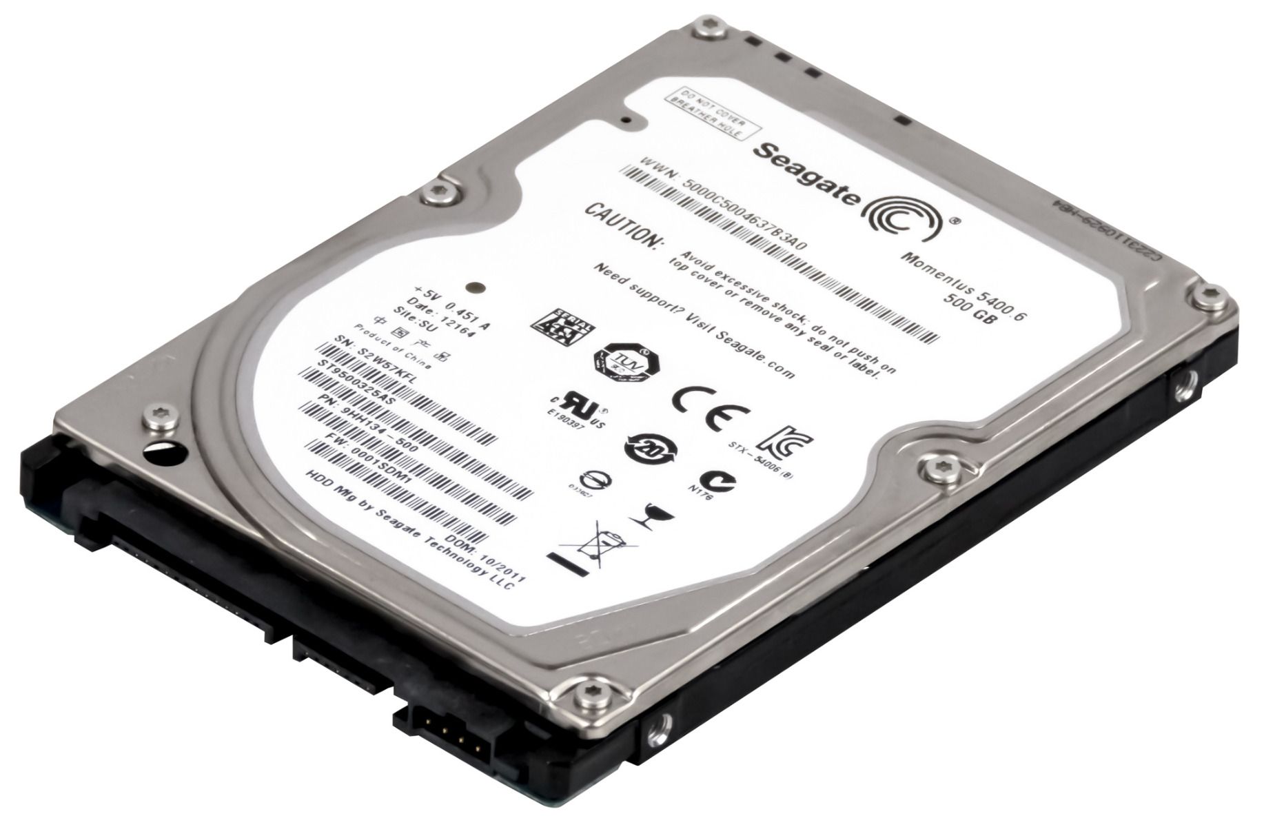 SEAGATE 500GB 5.4k 8MB SATA II 2.5'' ST9500325AS