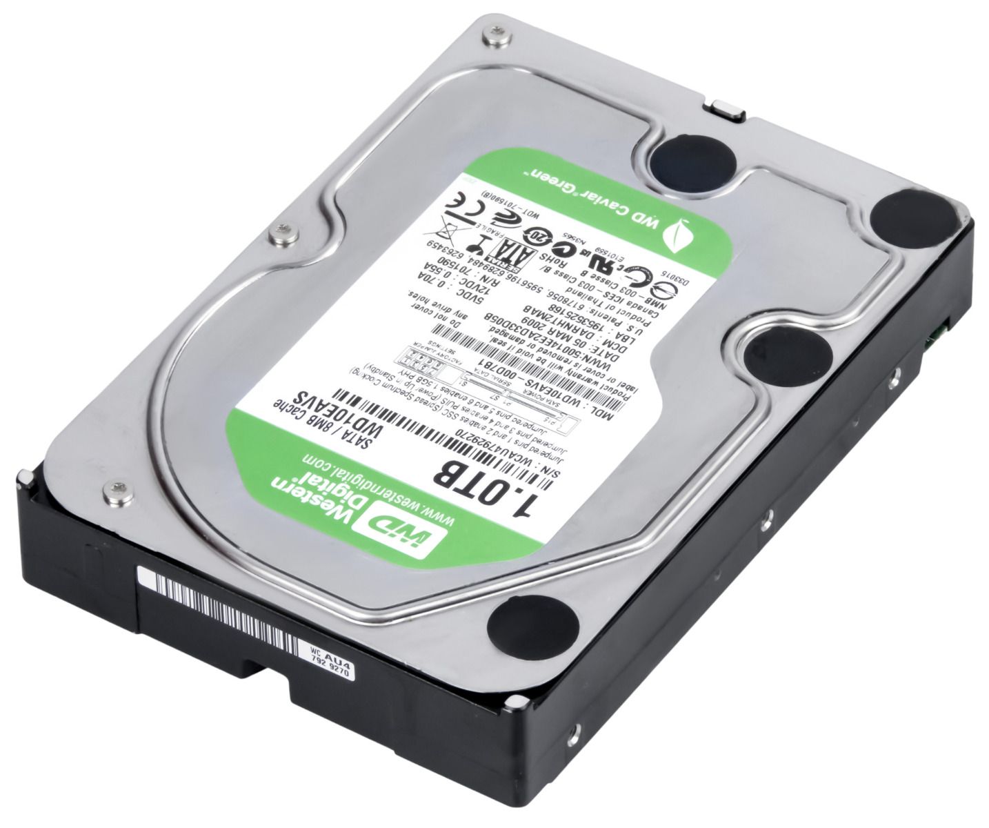WD GREEN 1TB 7.2K 8MB SATA II 3.5'' WD10EAVS
