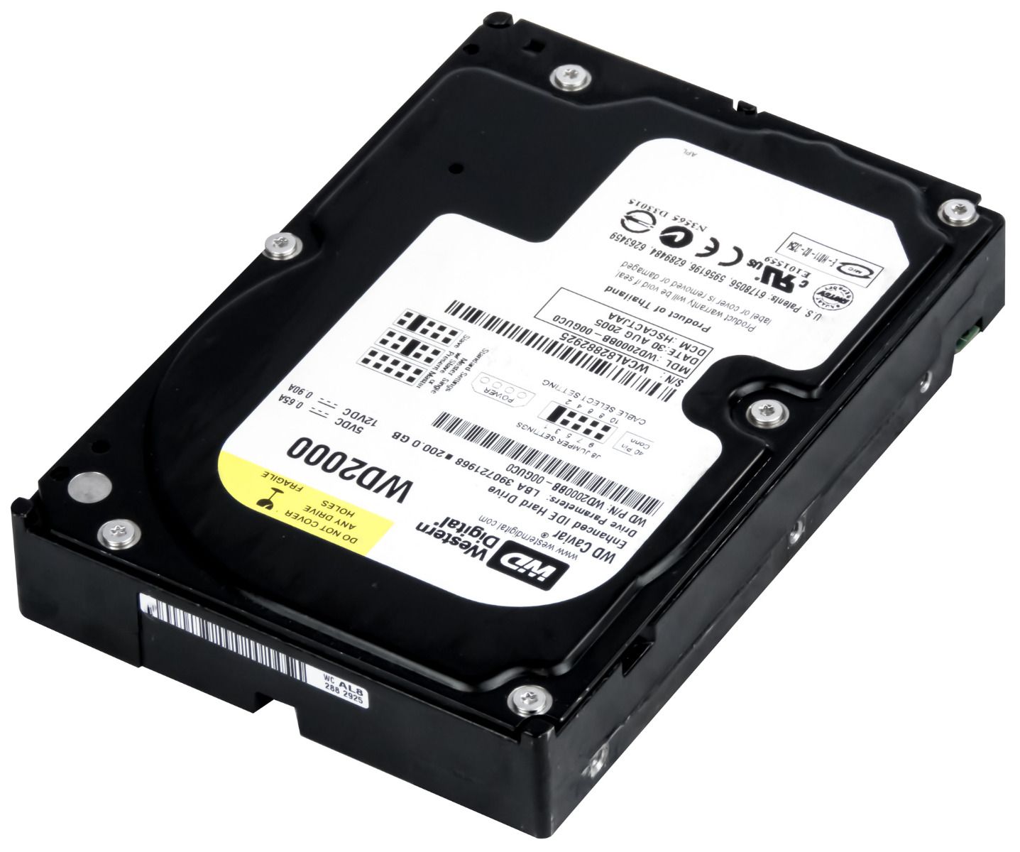WD CAVIAR 200GB 7.2K 2MB ATA 3.5'' WD2000BB
