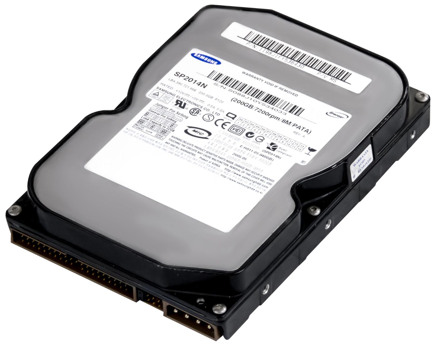 SAMSUNG SPINPOINT P120 200GB 7.2K 8MB ATA 3.5'' SP2014N