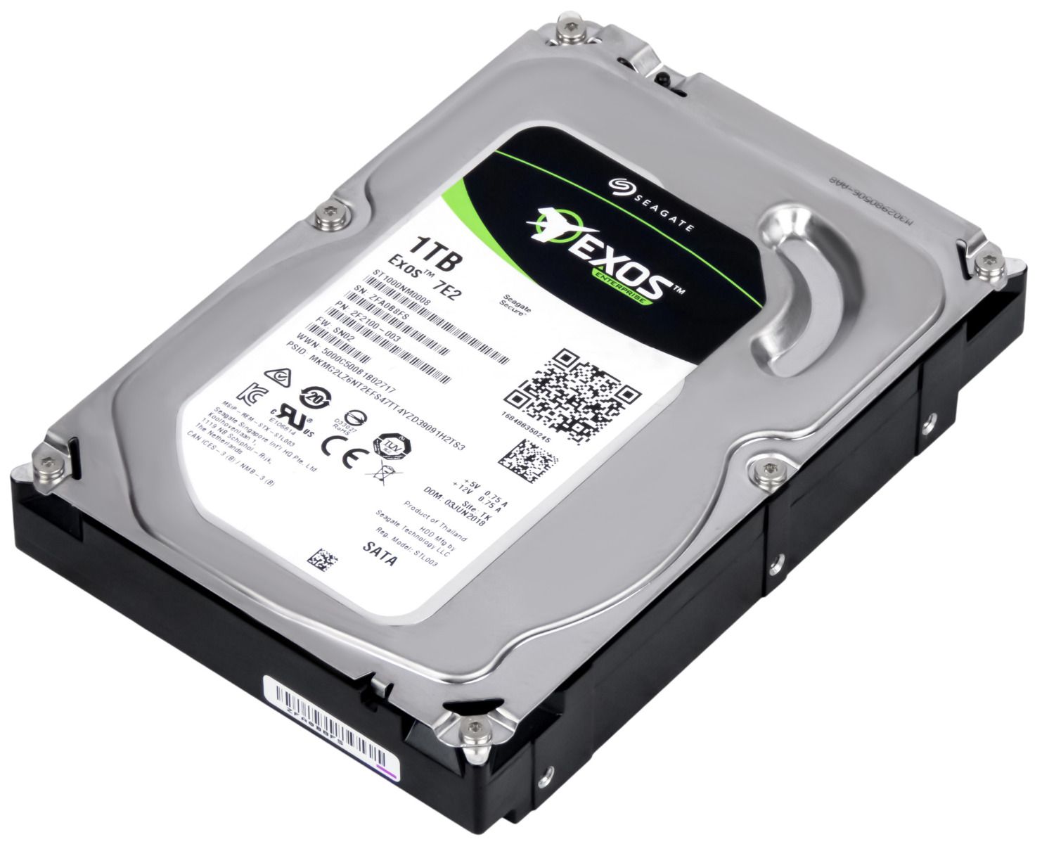 Seagate Exos 7E2 1TB 7.2K 128MB Sata III 3.5 '' ST1000NM00088