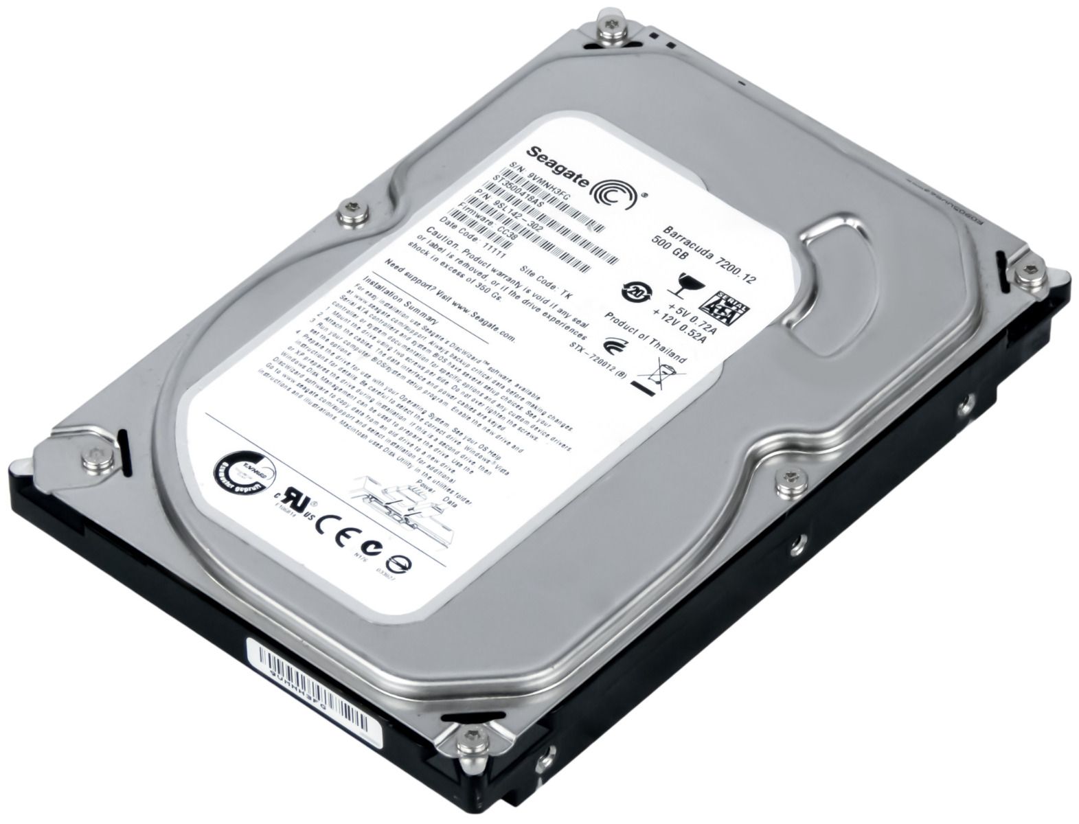 SEAGATE 500GB 7.2K 16MB SATA II 3.5'' ST3500418AS