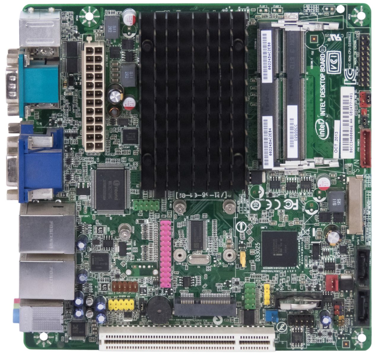 INTEL D2500CC ATOM 1.86GHz DDR3 2x GIGABIT mini-ITX