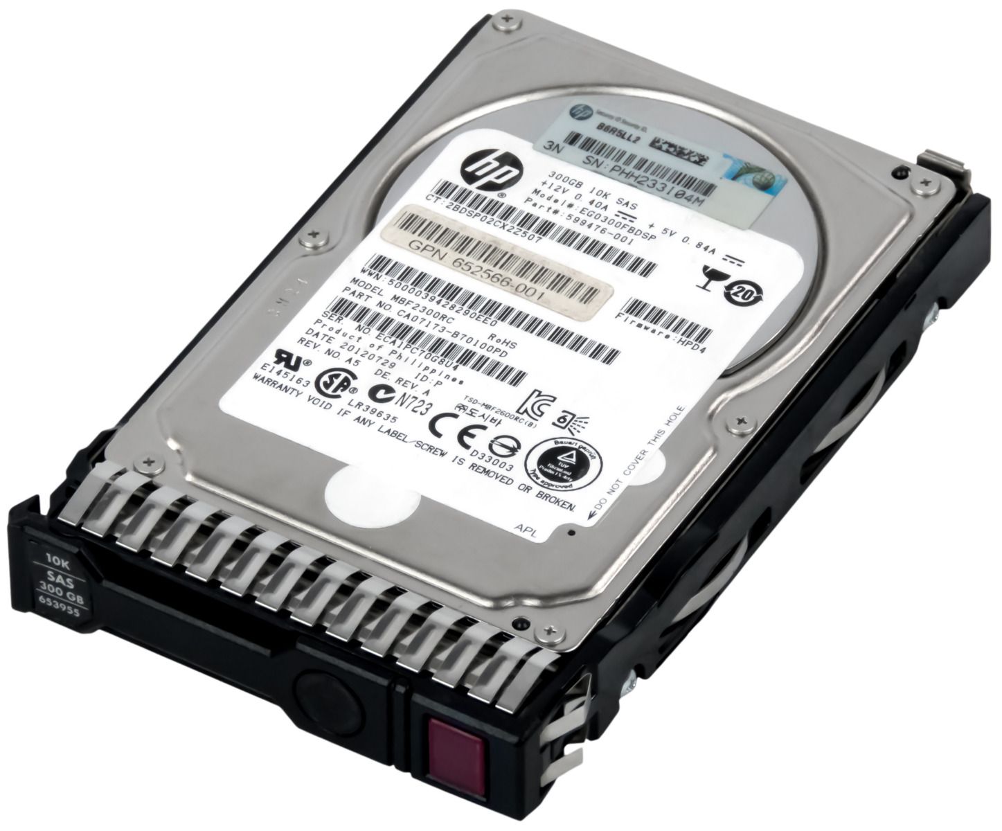 HP EG0300FBDSP 300GB 10k SAS-2 2.5" 653955-001