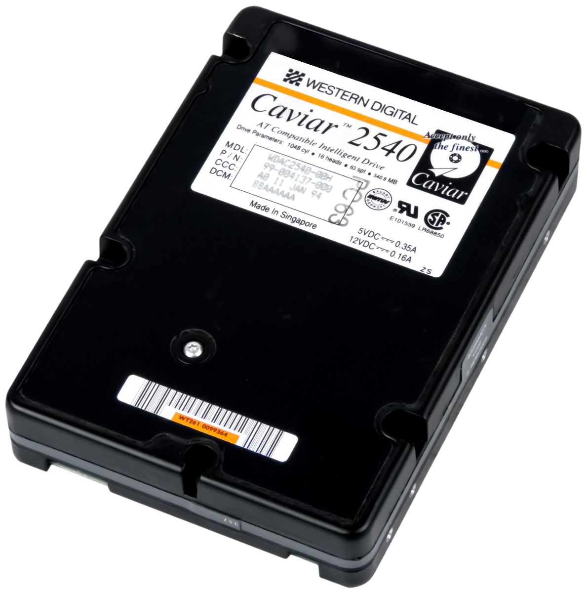 WD CAVIAR 2540 540MB 4.5K ATA 3.5'' WDAC2540-00H