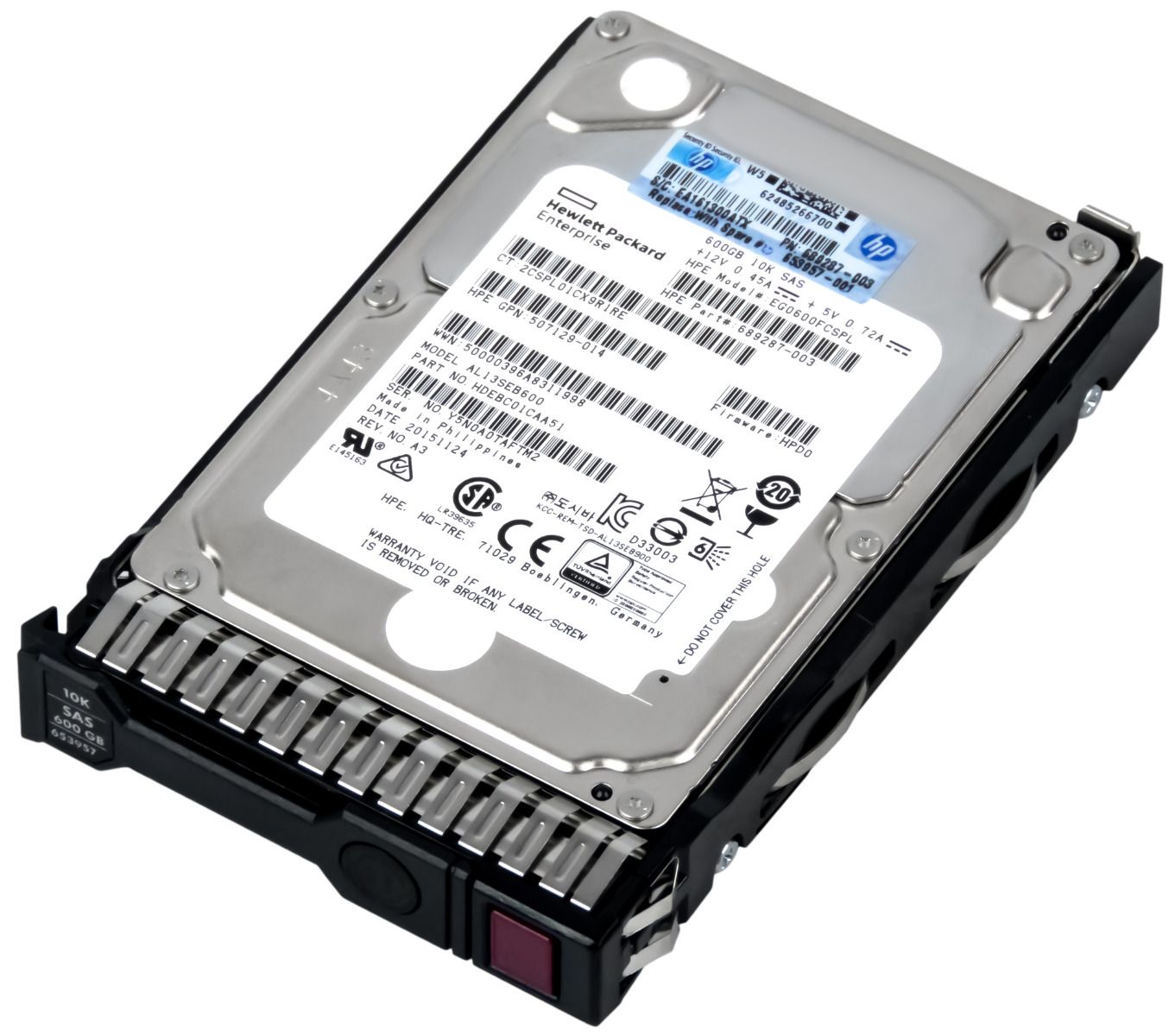 HP 689287-003 600GB 10K 64MB SAS-2 2.5'' EG0600FCSPL
