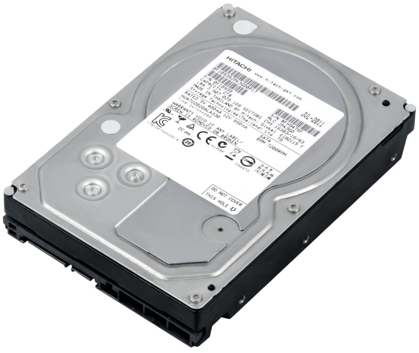 HITACHI UltraStar A7K2000 2TB 7.2K 32MB SATA II 3.5'' HUA722020ALA330