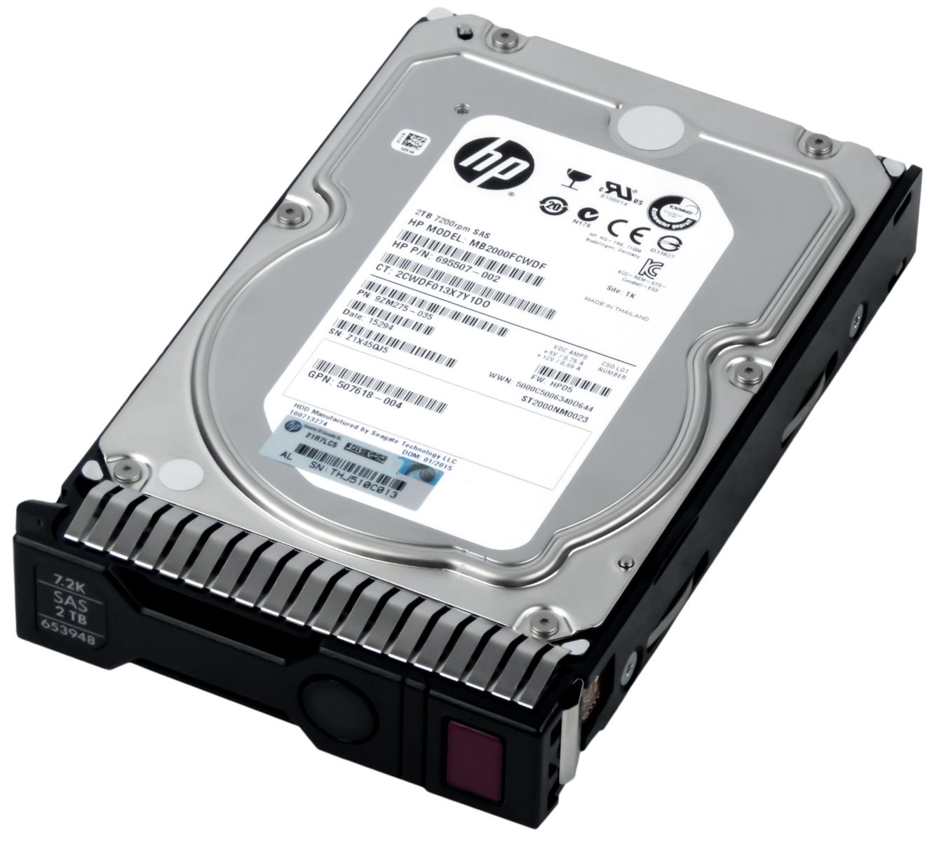 HP 695507-002 2TB 7.2K 128MB SAS-2 3.5'' MB2000FCWDF