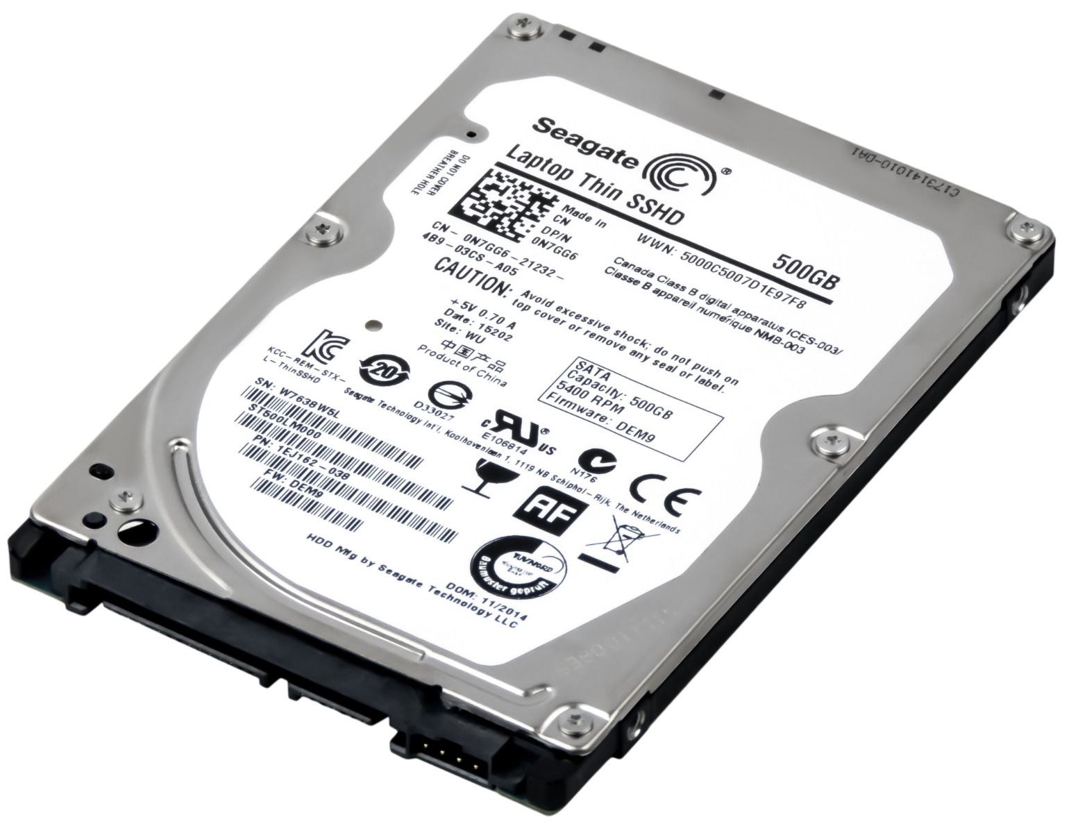 SEAGATE 500GB 5.4k 64MB Sata III 2.5'' ST500LM000