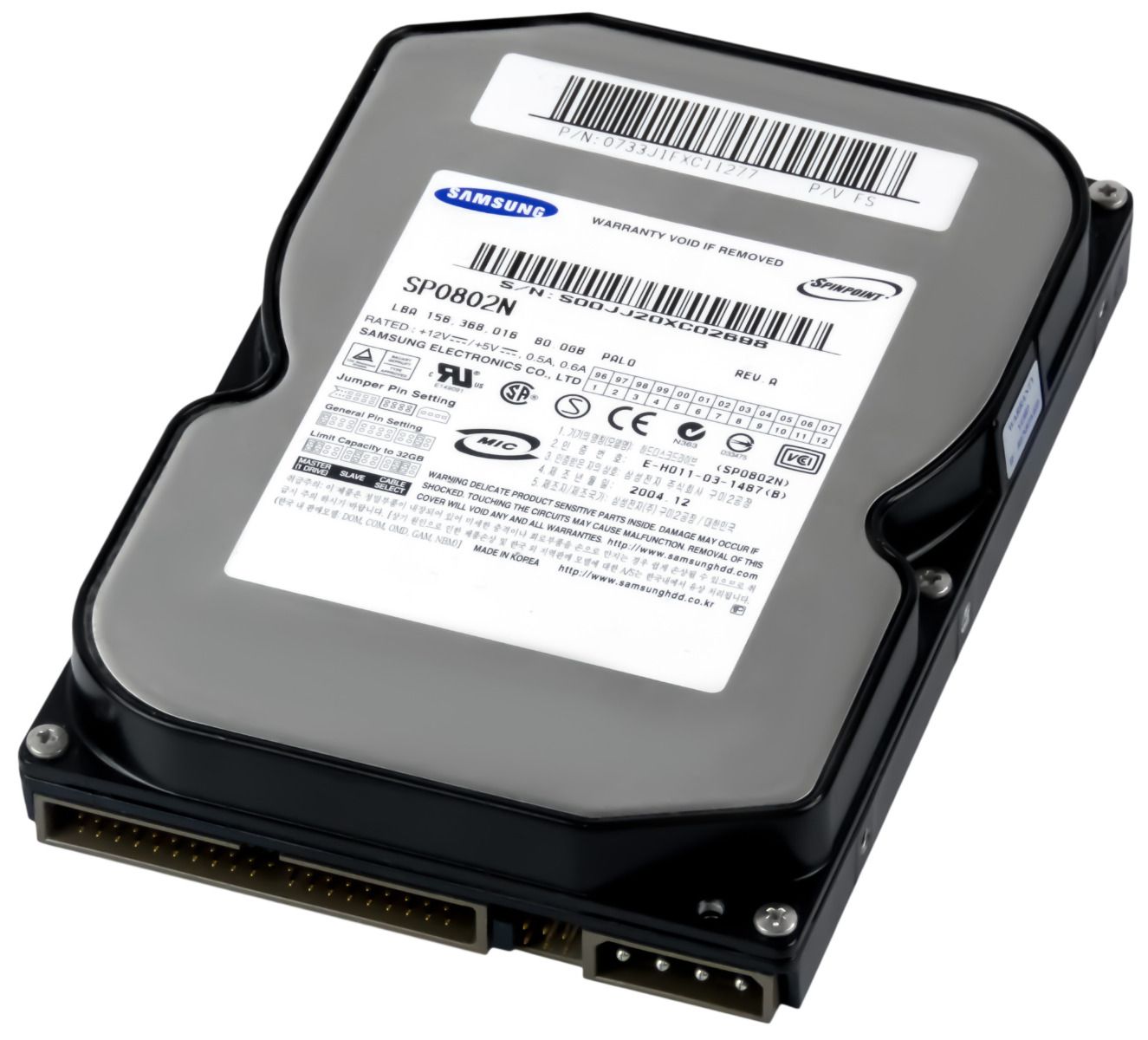 SAMSUNG SpinPoint 80 80GB 7.2K 2MB ATA 3.5'' SP0802N