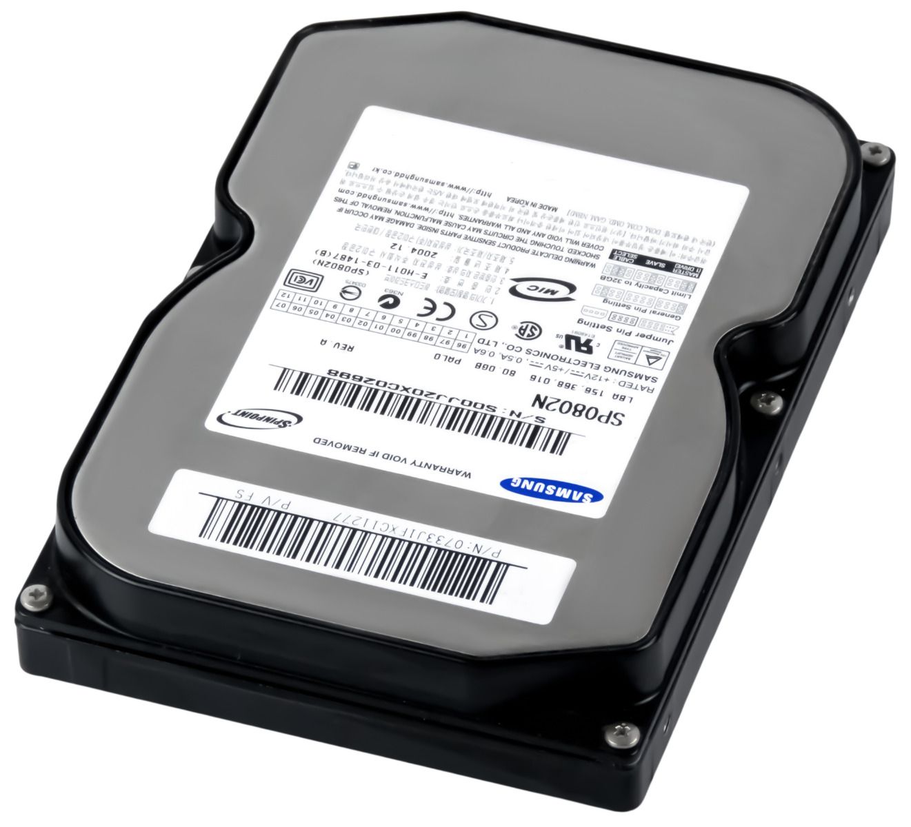 SAMSUNG SpinPoint 80 80GB 7.2K 2MB ATA 3.5'' SP0802N
