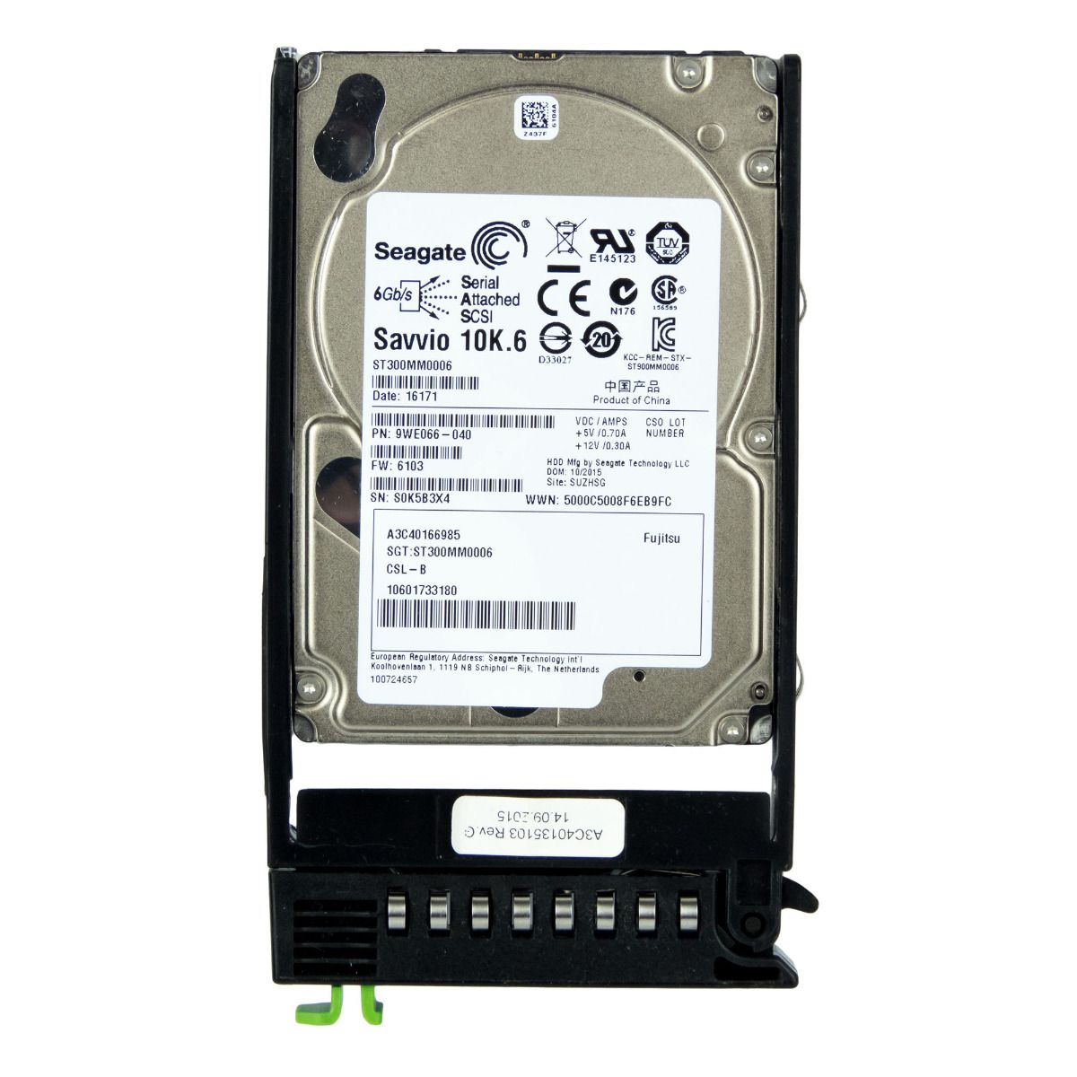FUJITSU A3C40166985 300GB 10K SAS-2 2.5'' ST300MM0006