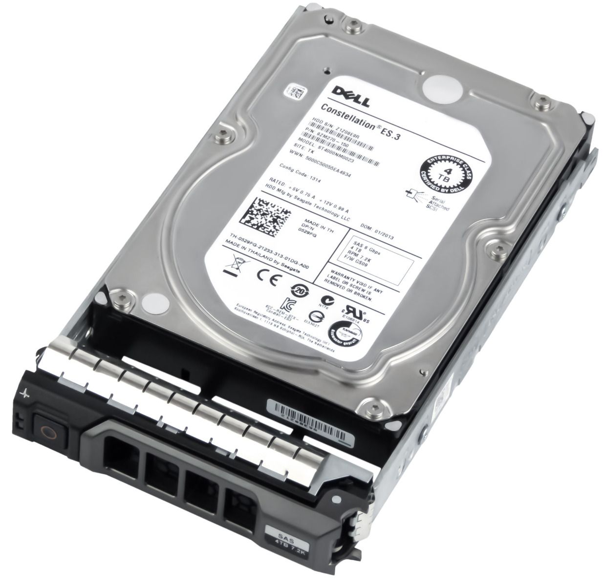 DELL 0529FG 4TB 7.2k 128MB SAS-2 3.5'' ST4000NM0023