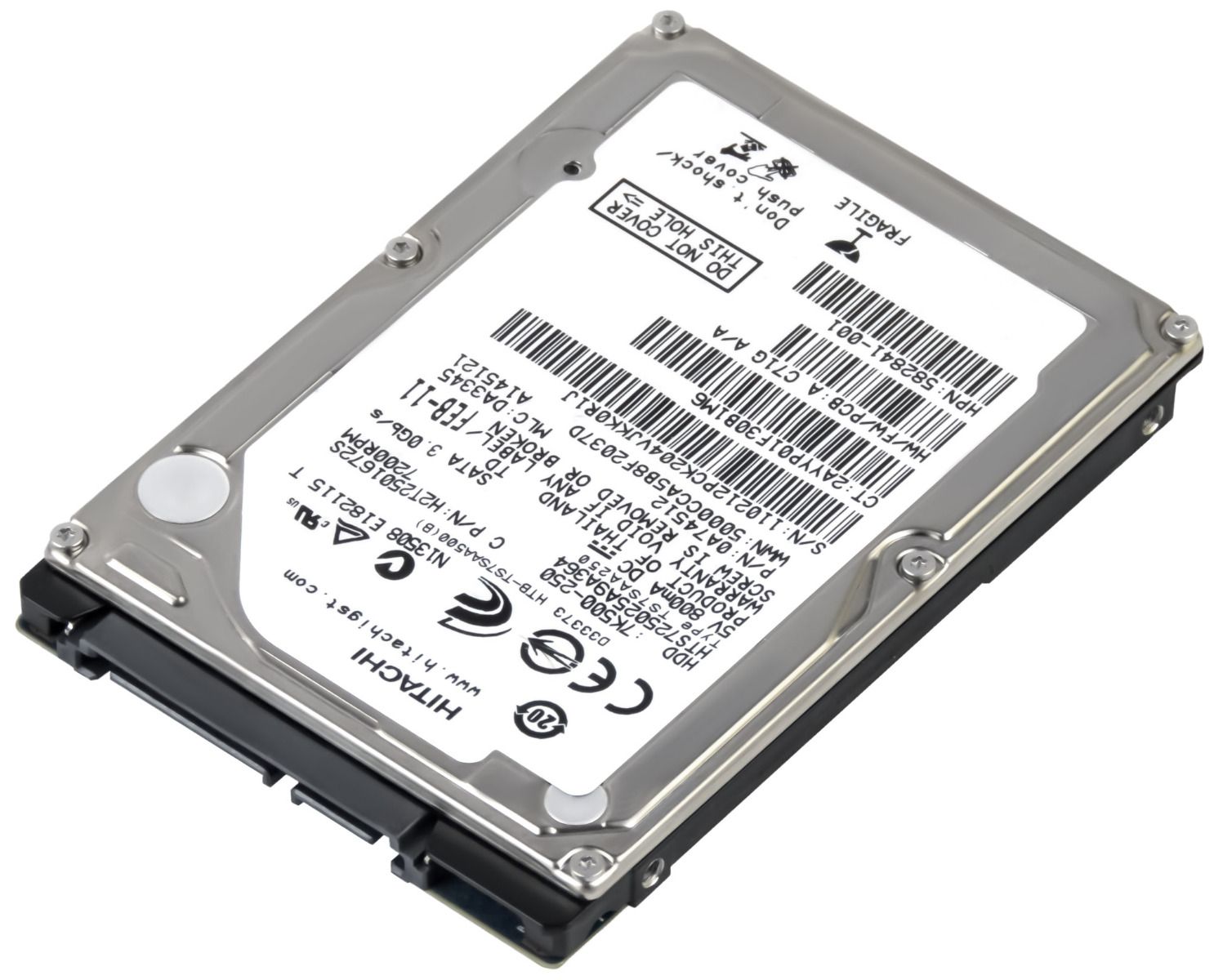 hitachi TravelStar 7K500 250GB 7.2k 16MB Sata II 2.5'' HTS725025A9A364