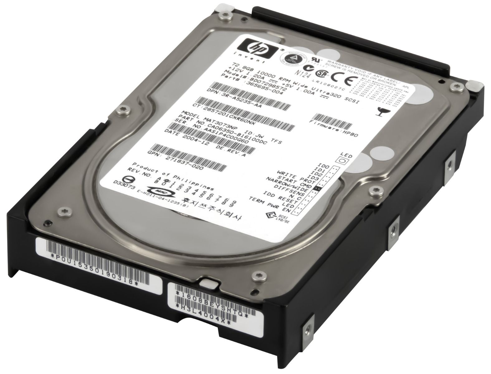 HP 365695-004 72GB 10K SCSI ULTRA320 3.5'' BD07298572