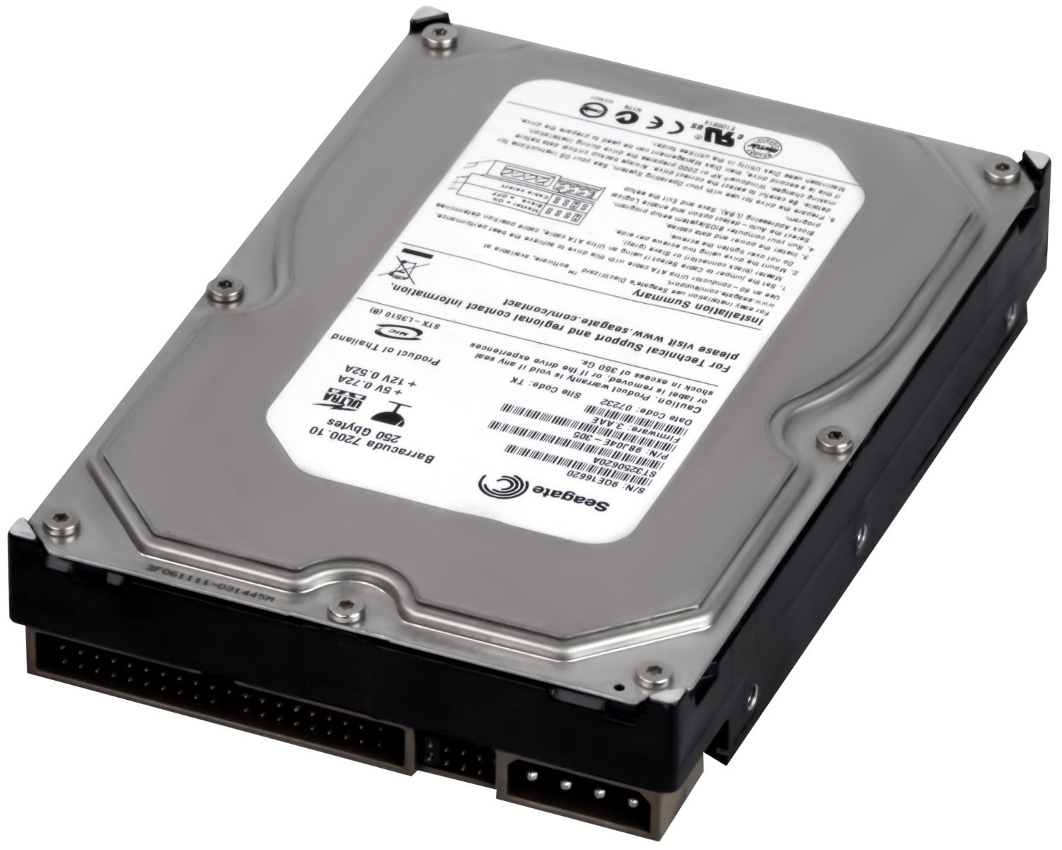 SEAGATE BARRACUDA 7200.10 250GB 7.2K 16MB ATA 3.5'' ST3250620A