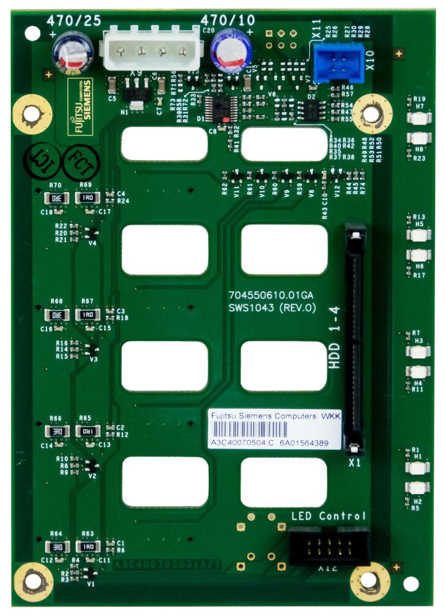 FUJITSU A3C40070504 SAS/SATA BACKPLANE TX150 S4 S5