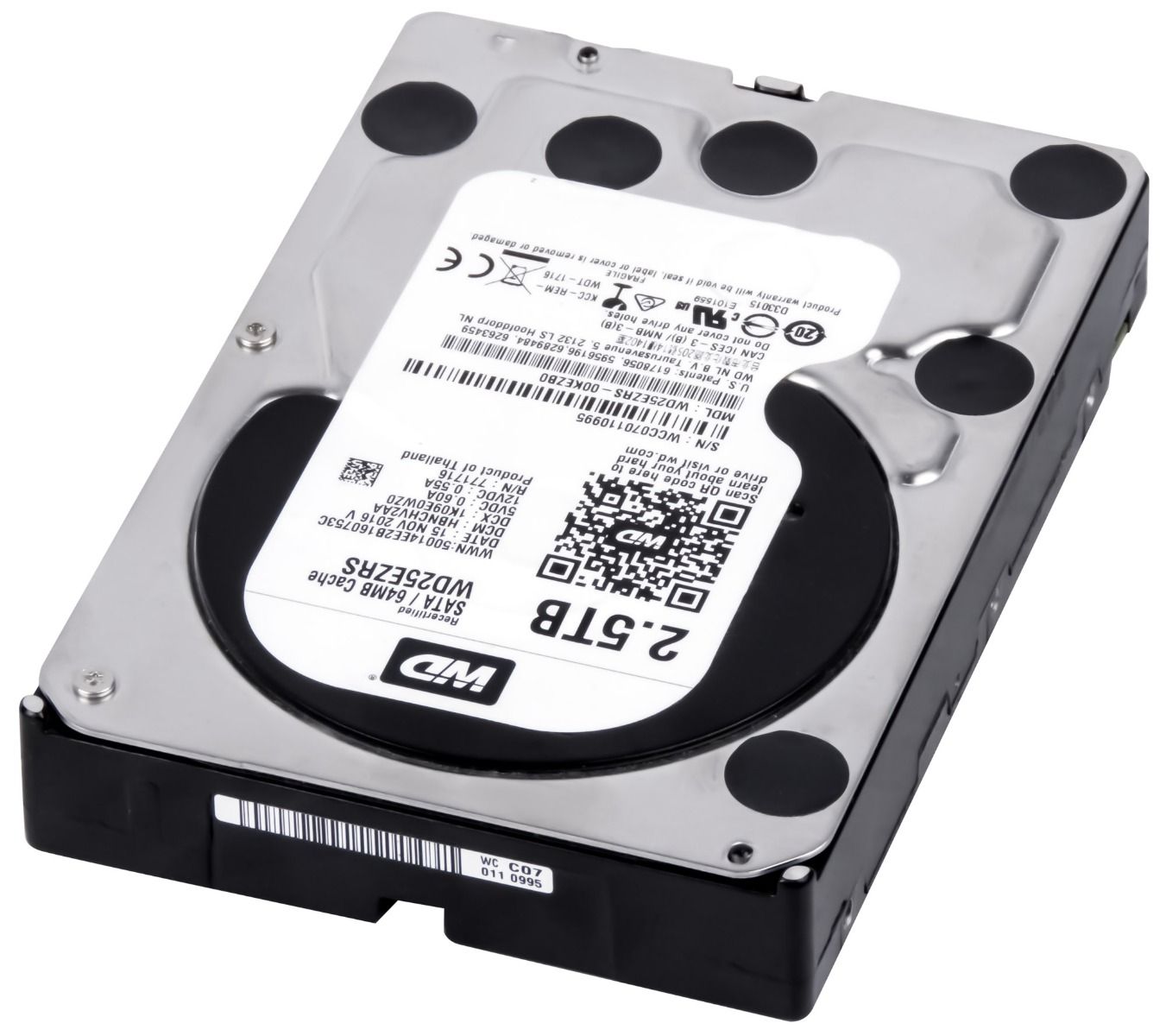 WD CAVIAR GREEN 2.5TB 5.4K 64MB SATA II 3.5'' WD25EZRS