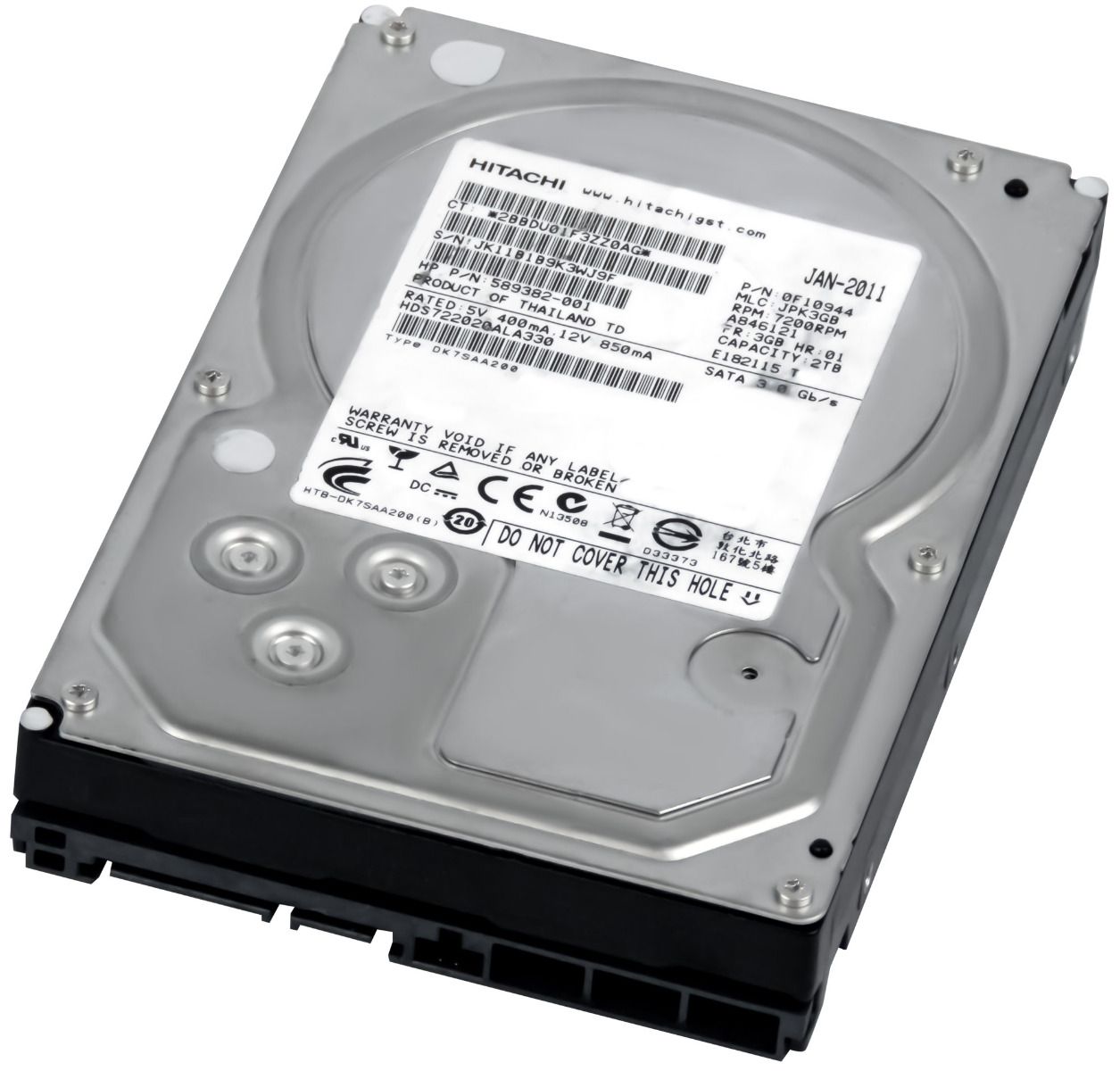 HITACHI DeskStar 7K2000 2TB 7.2K 32MB SATA II 3.5'' HDS722020ALA330