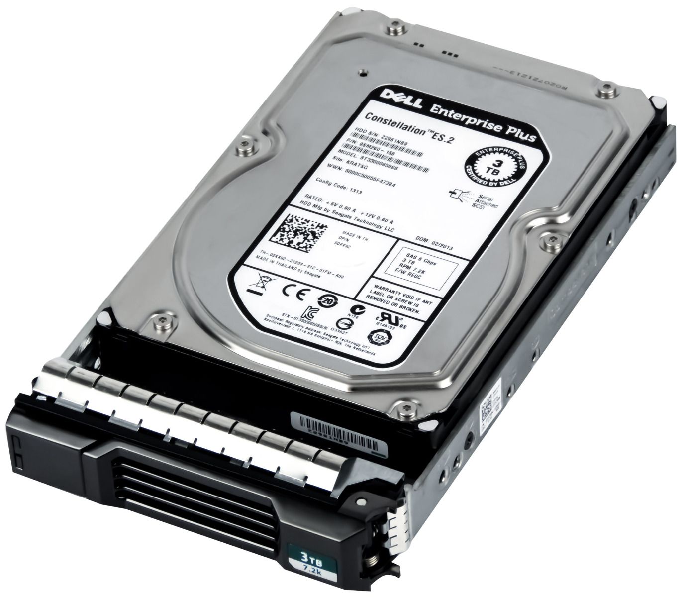 DELL 00KK92 3 To 7,2K 64 Mo SAS-2 3,5'' ST33000650SS