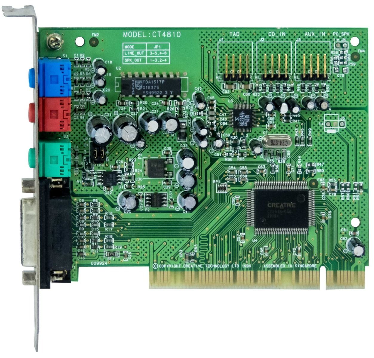CREATIVE CT4810 SOUND BLASTER PCI CT2518-DAQ