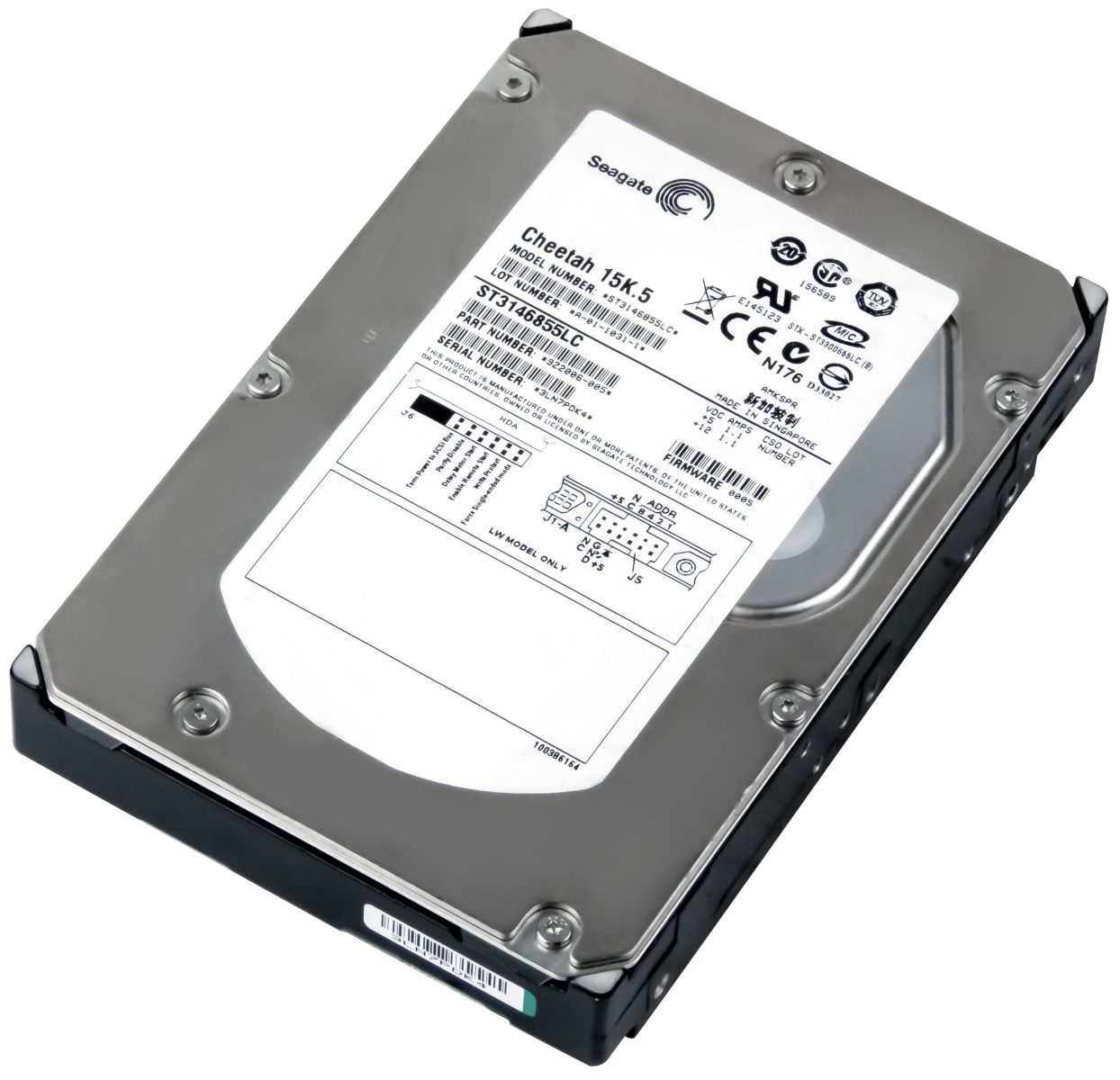 SEAGATE CHEETAH 15K.5 146GB 15K 16MB SCSI U320 3.5'' ST3146855LC