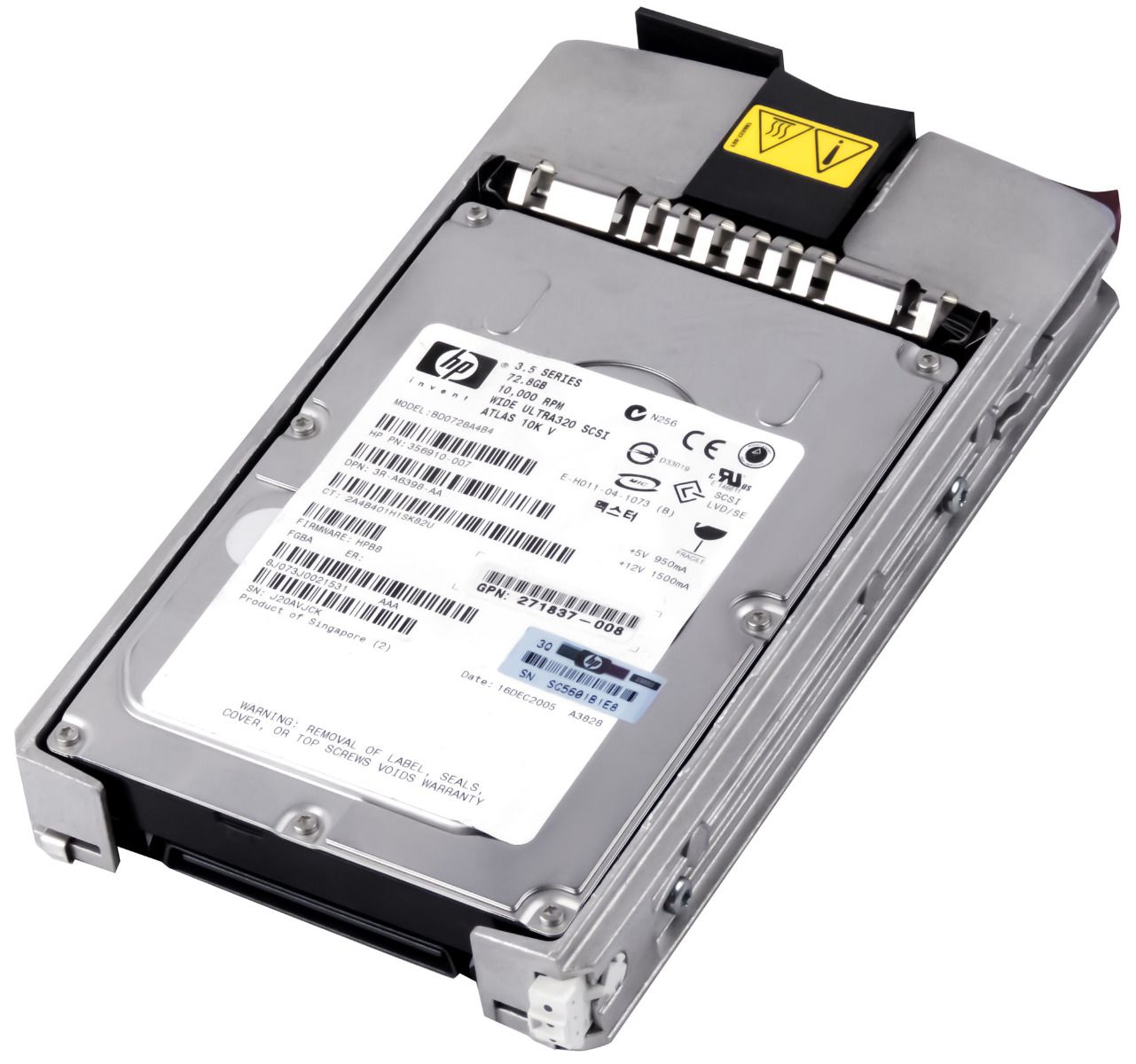 HP 356910-007 73GB 10K 8MB SCSI U320 3.5'' BD0728A4B4