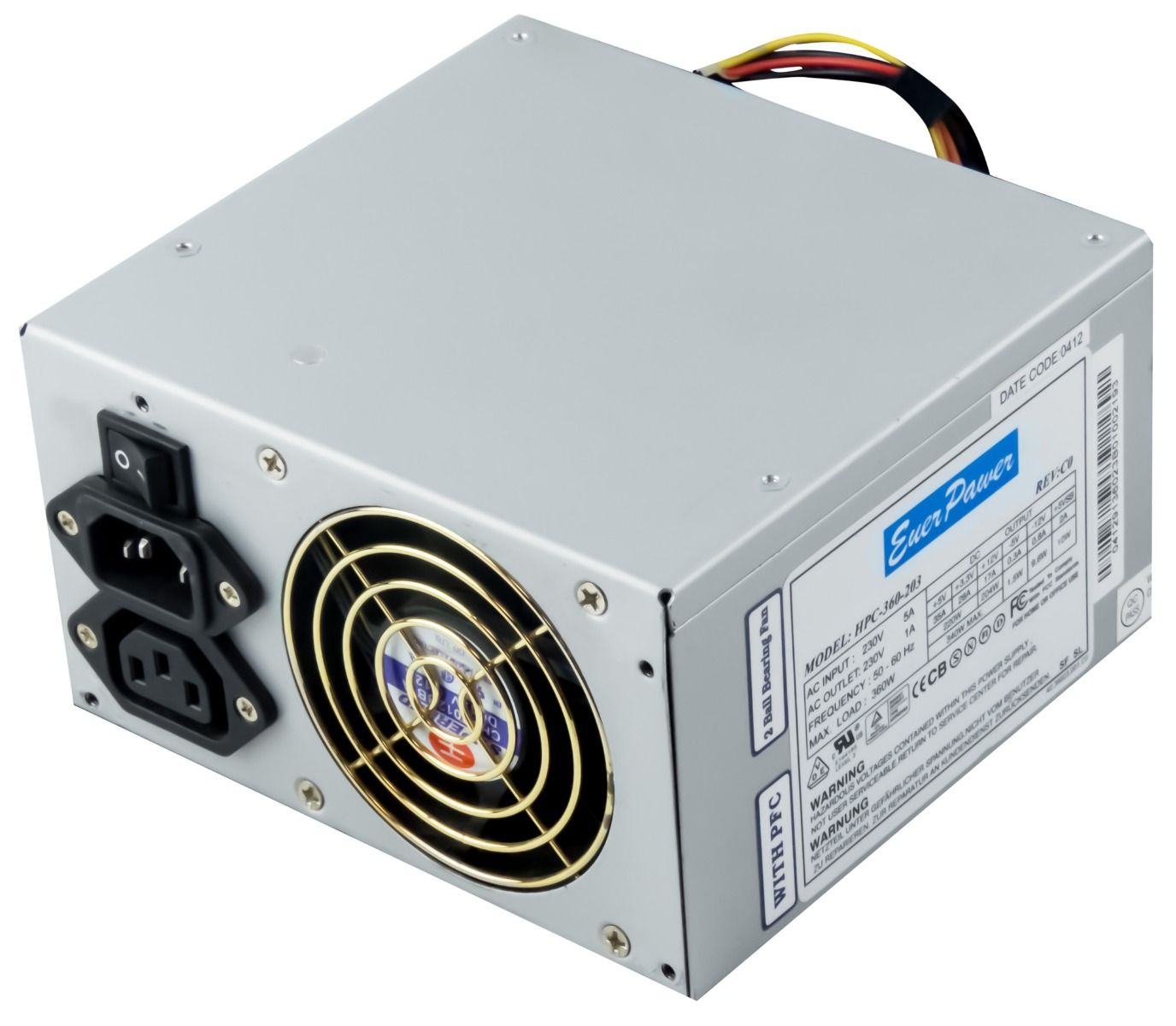 EVER POWER HPC-360-203 360W ATX 20-PIN MOLEX FDD