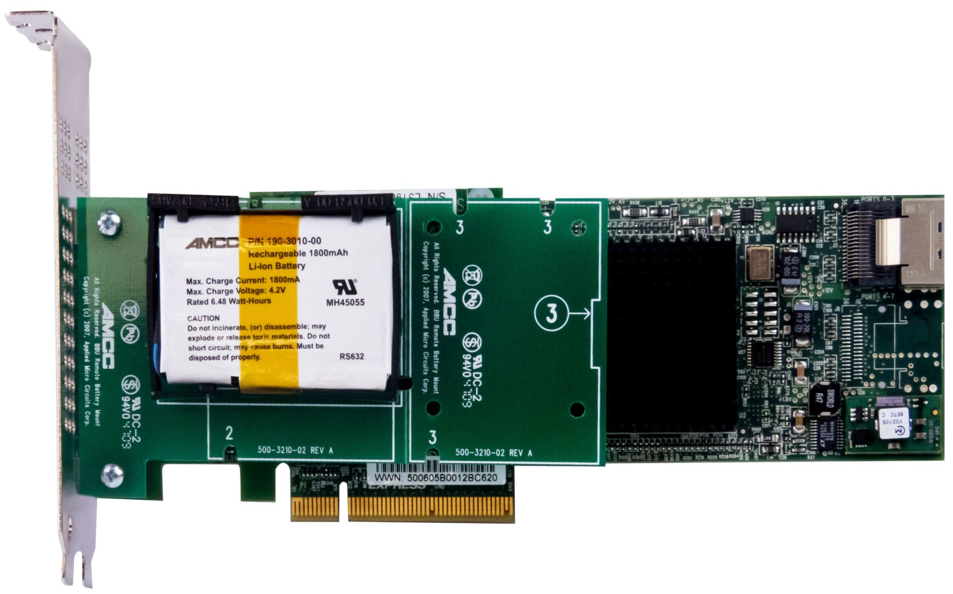 3WARE 9690SA-4i RAID SAS SATA PCIe + BBU 190-3010-00