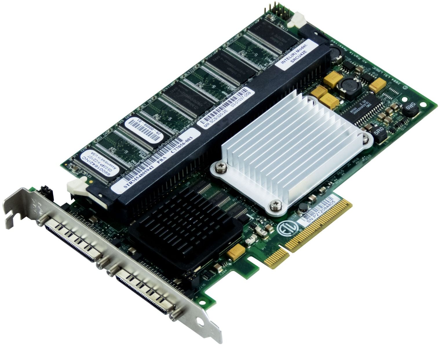 INTEL SRCU42E SCSI320-2E SCSI Raid CONTROLLER 128MB PCIE
