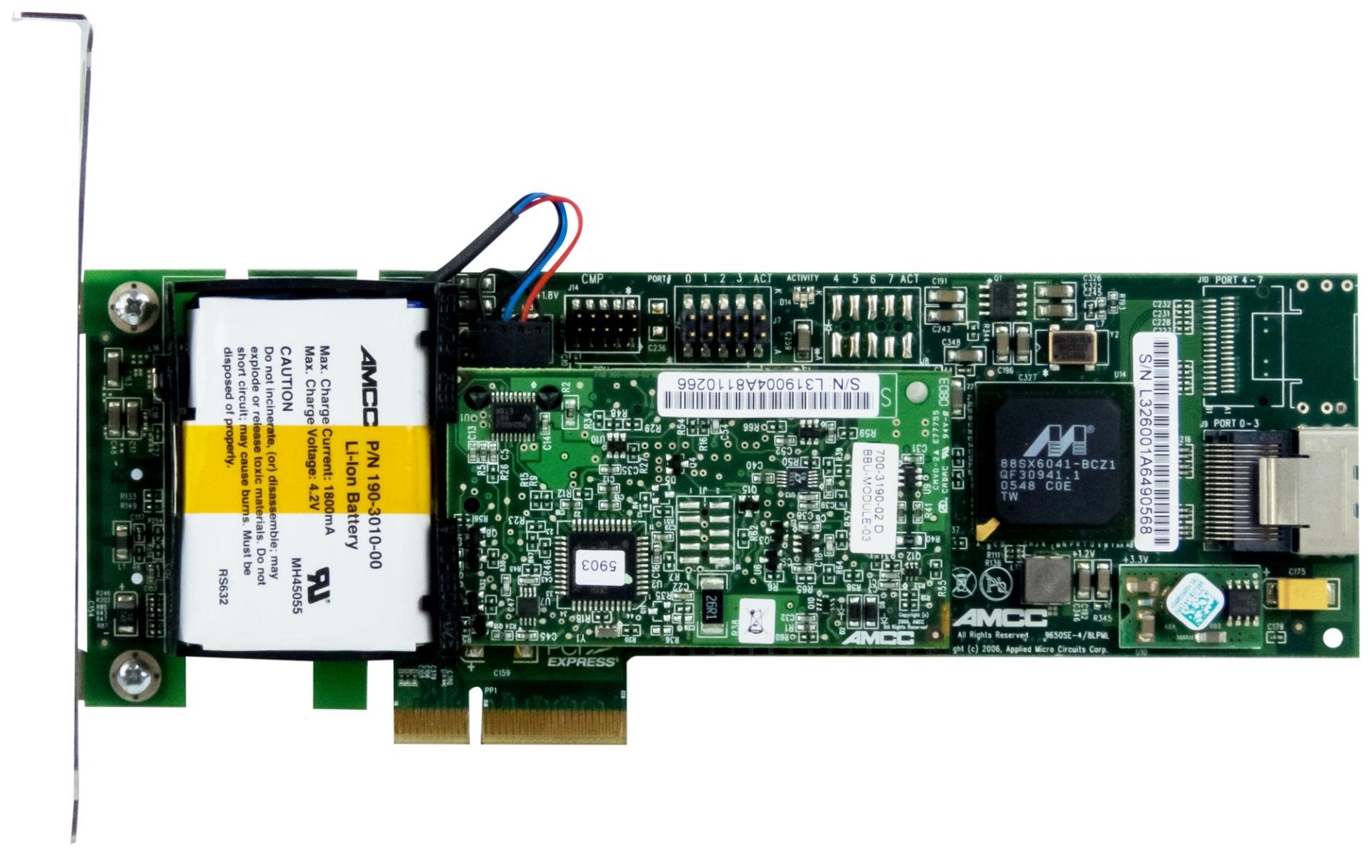 3WARE 9650SE-4LPML SATA II RAID + BBU MODULES