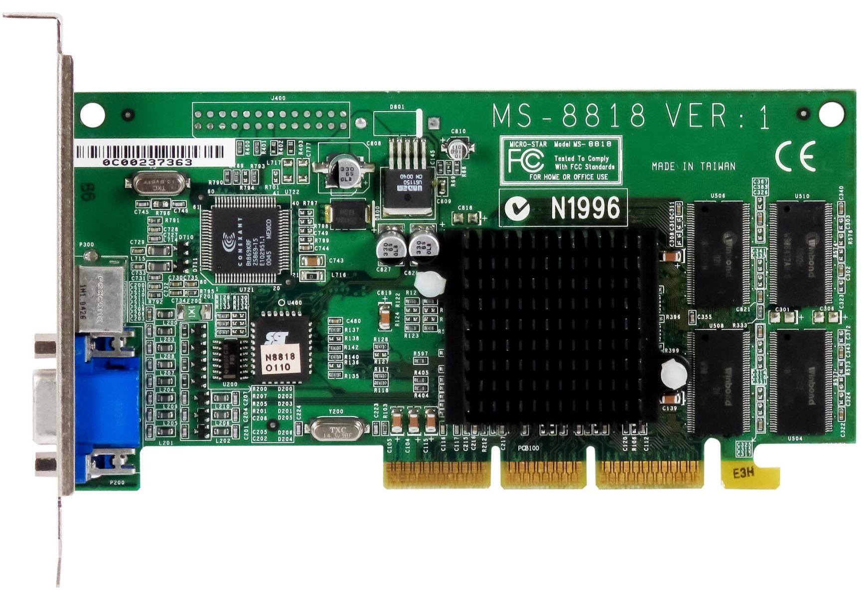 MSI Nvidia GEFORCE2 MX440 32MB MS-8818 VGA