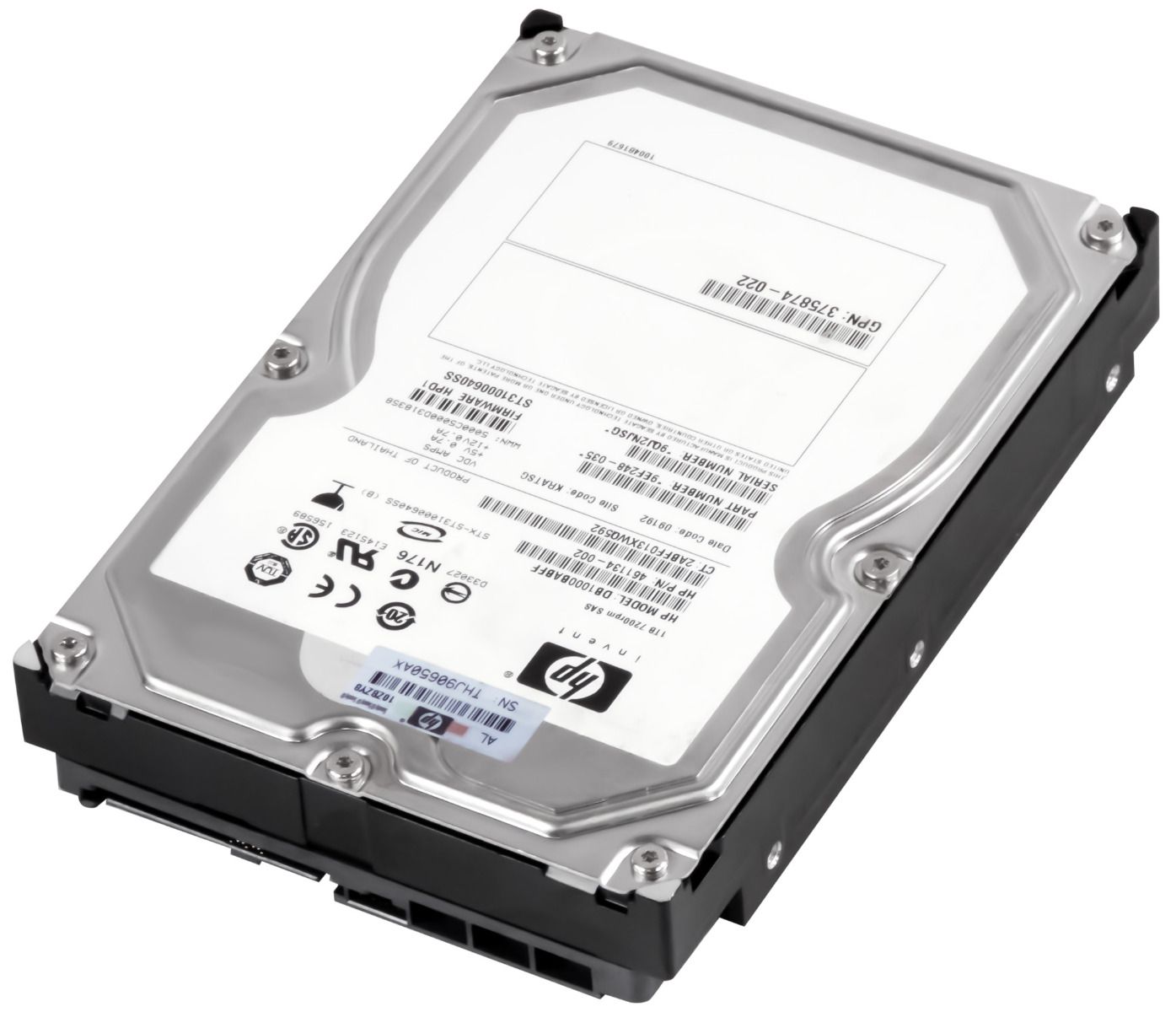 HP 461134-002 1TB 7.2K 16MB SAS 3.5'' DB1000BABFF