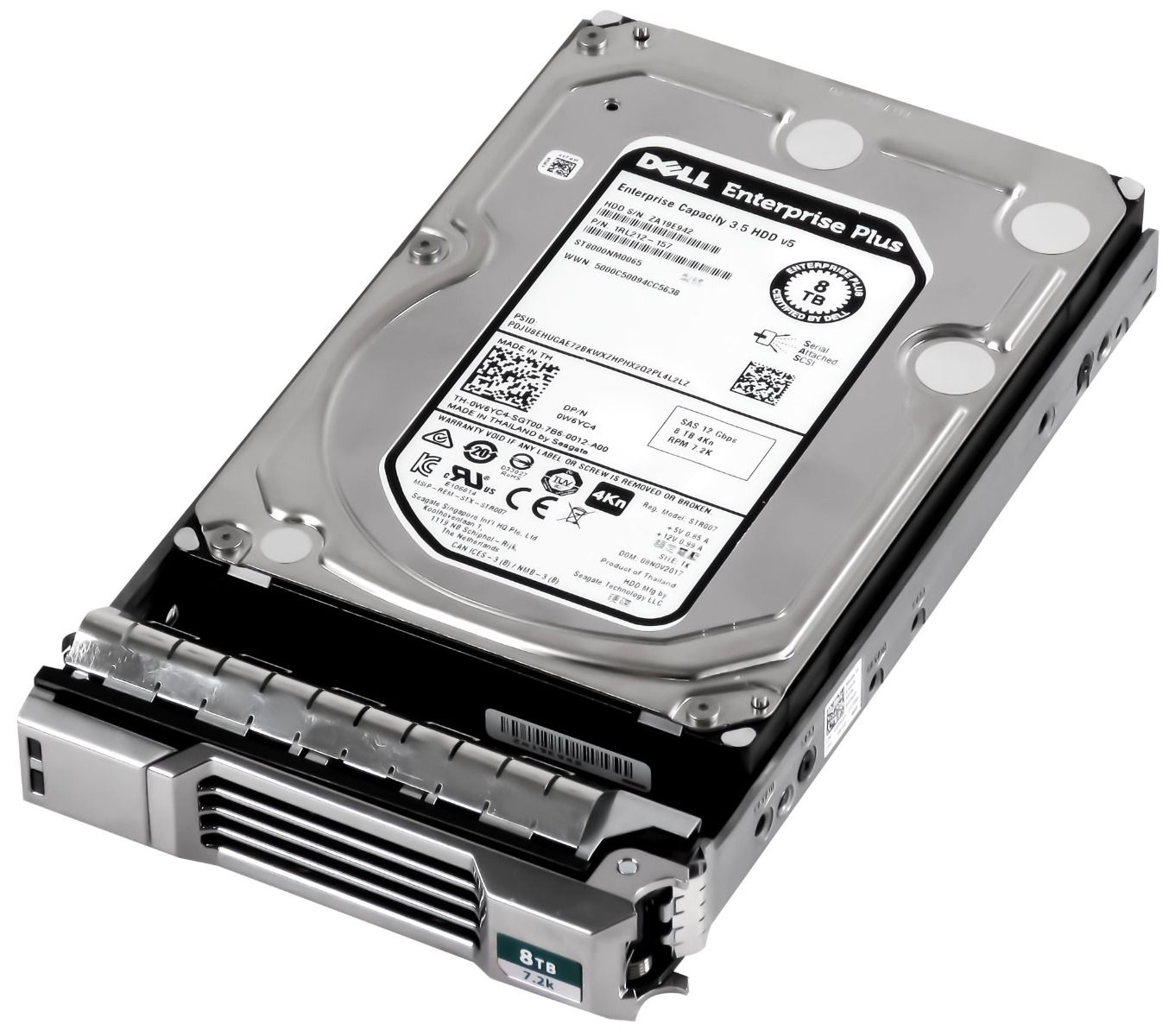 DELL 0W6YC4 8 To 7,2K 128 Mo SAS-3 3,5'' ST8000NM0065