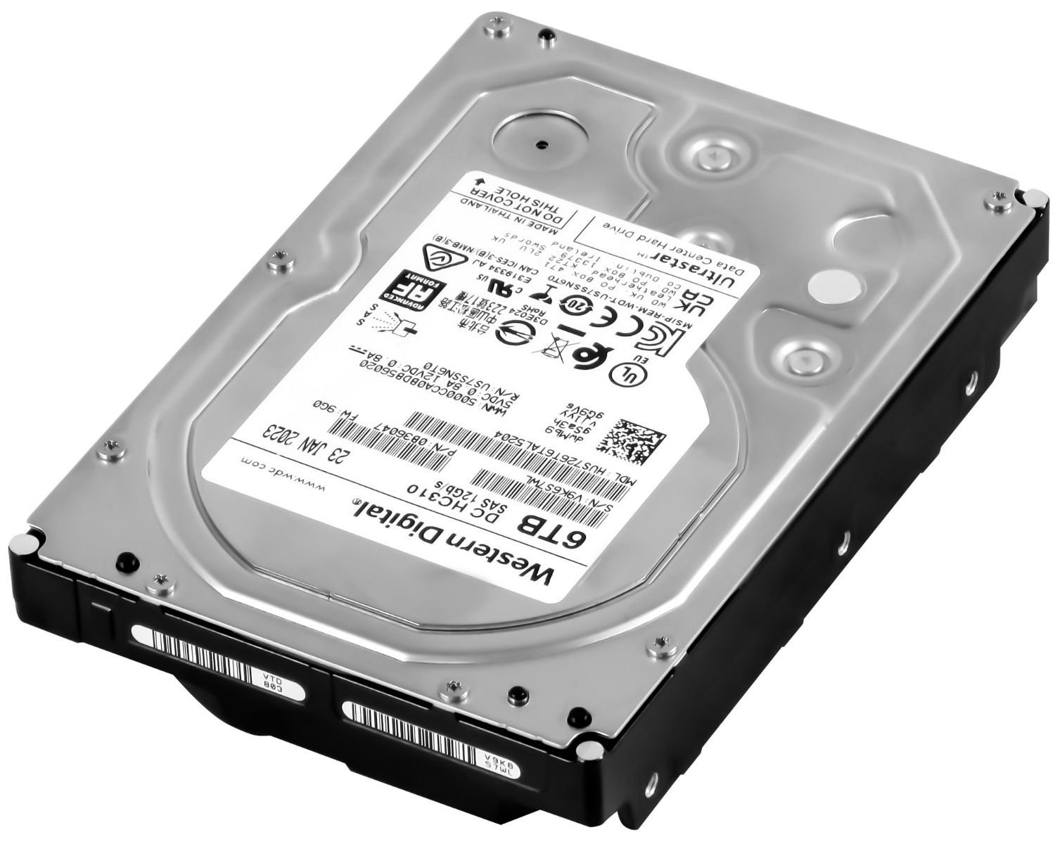 WD Ultrastar DC HC310 6TB 7.2K 256MB SAS-3 3.5 '' HUS726T6TAL5204