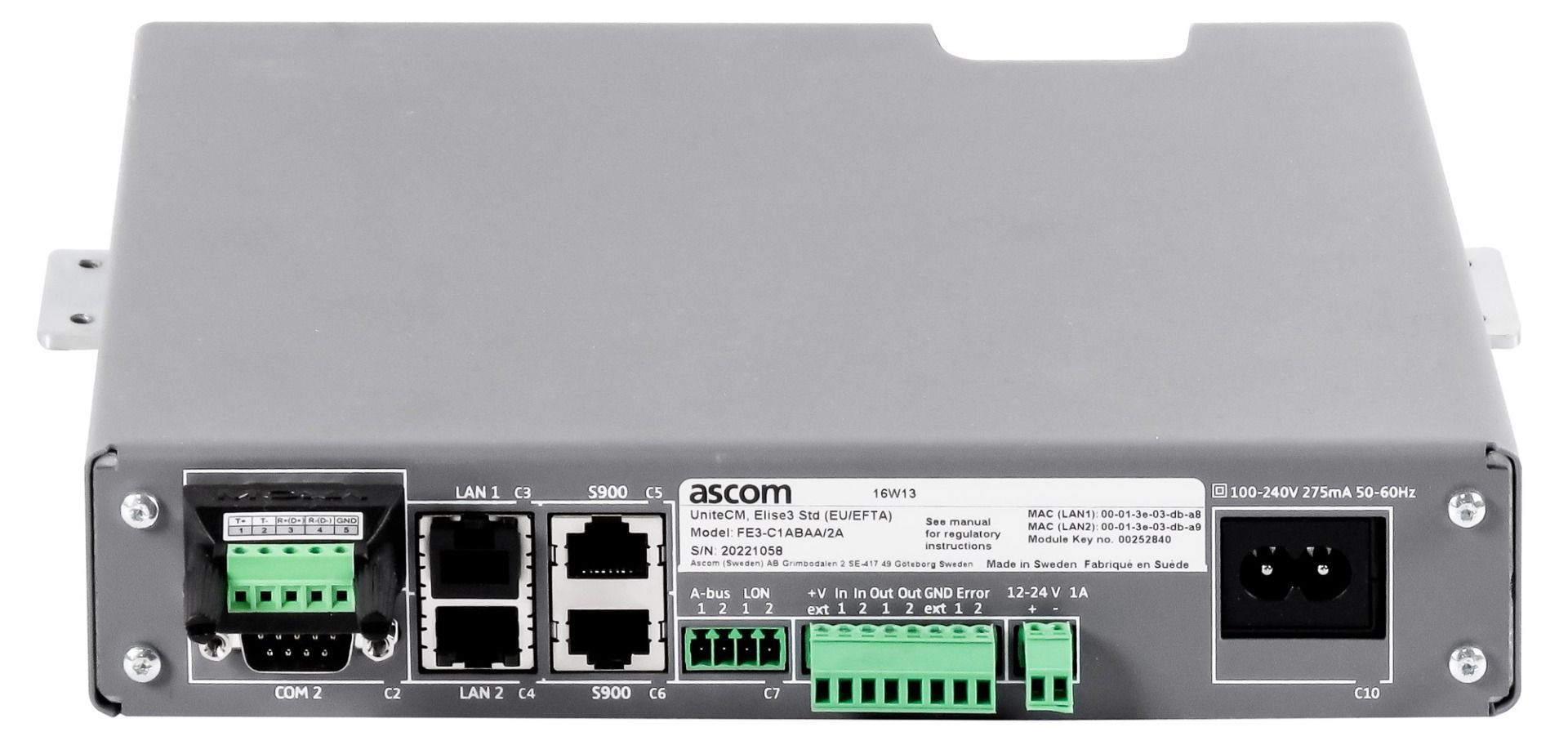 ASCOM FE3-C1ABAA/2A UNITY GESTORE DELLA CONNETTIVITÀ ELISE 3 