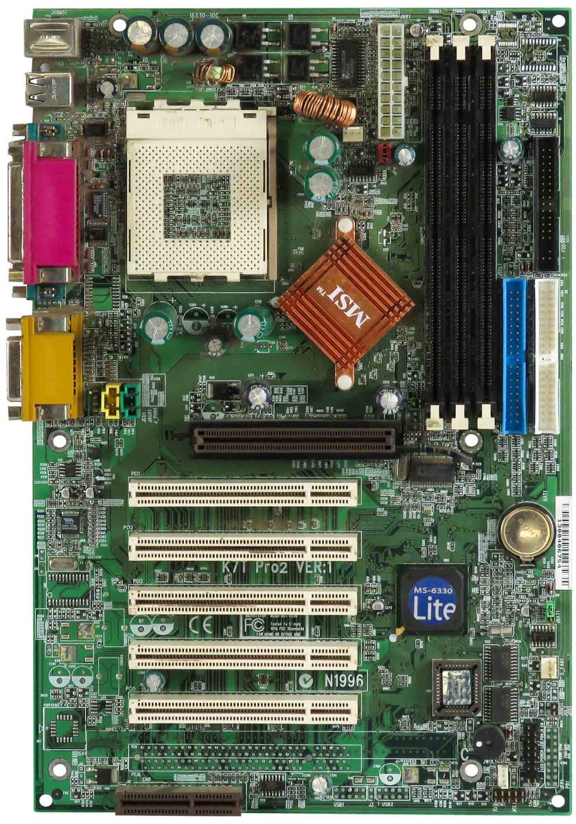 MSI K7T PRO2 MS-6330 s.462 SDRAM PCI AGP ATX